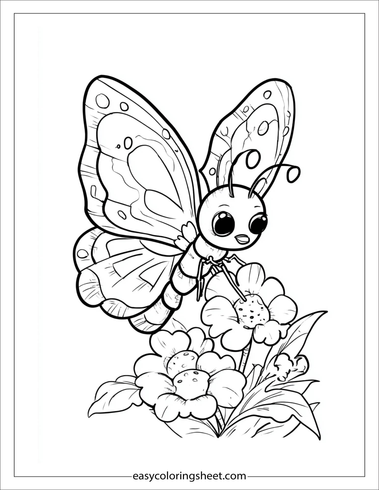 Butterfly sipping nectar