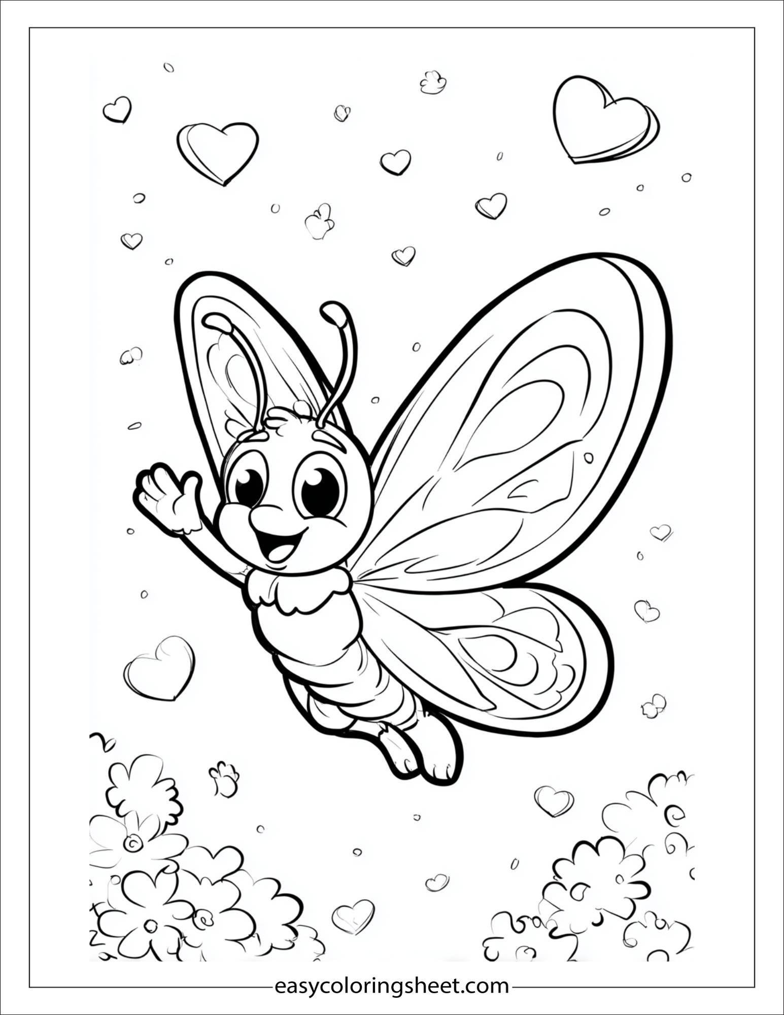 Butterfly waving hello