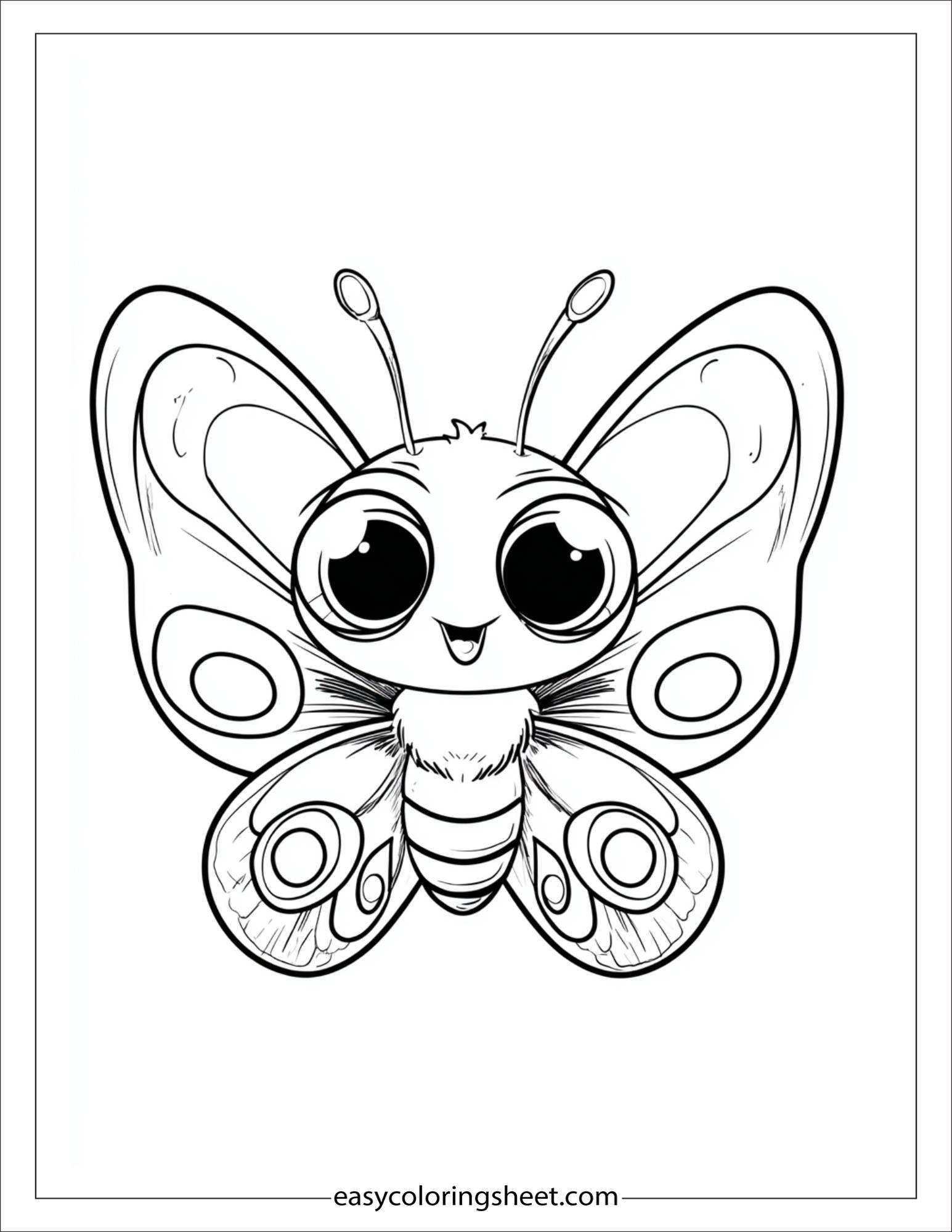 Butterfly with big eyes