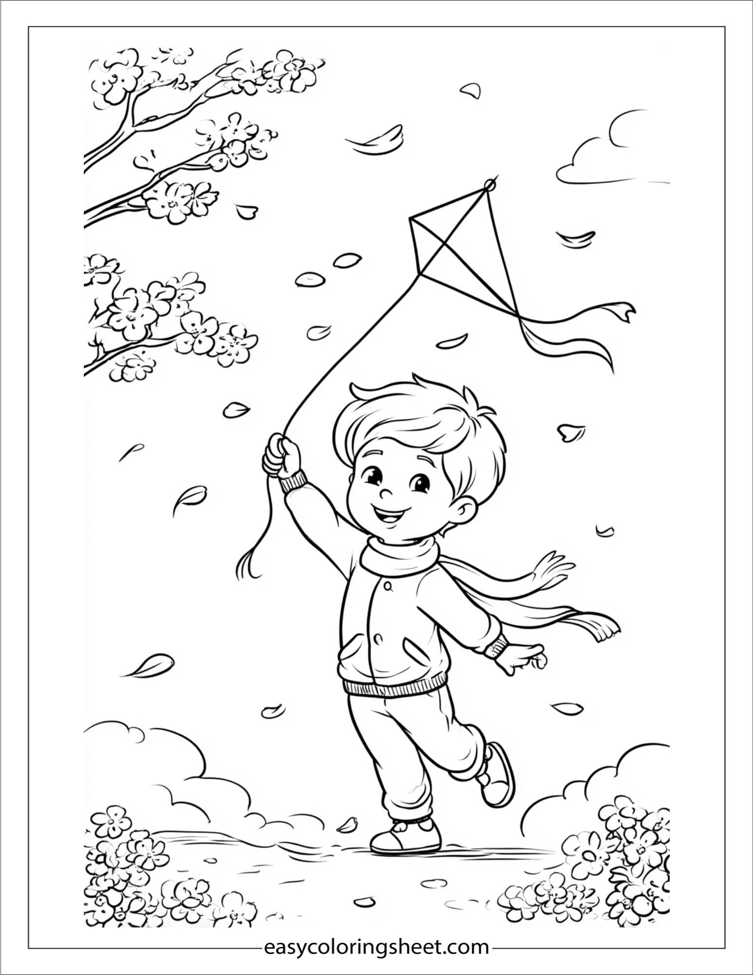 Cherry Blossom Kite Flying