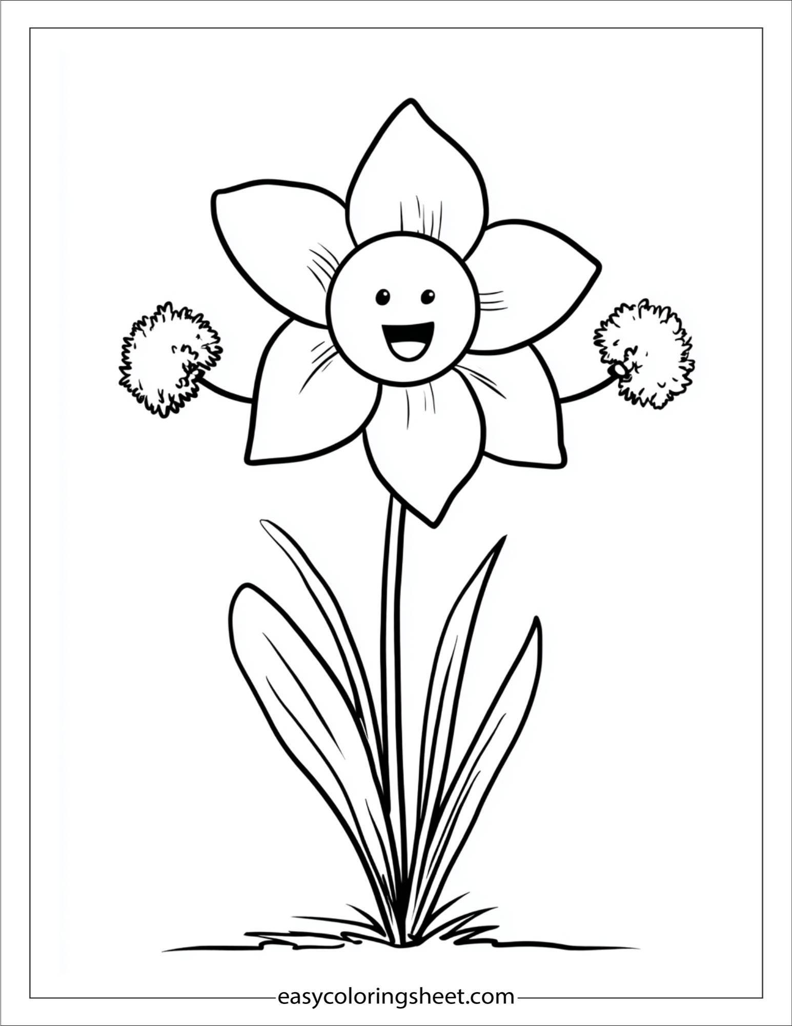 Daffodil cheering at a sports game