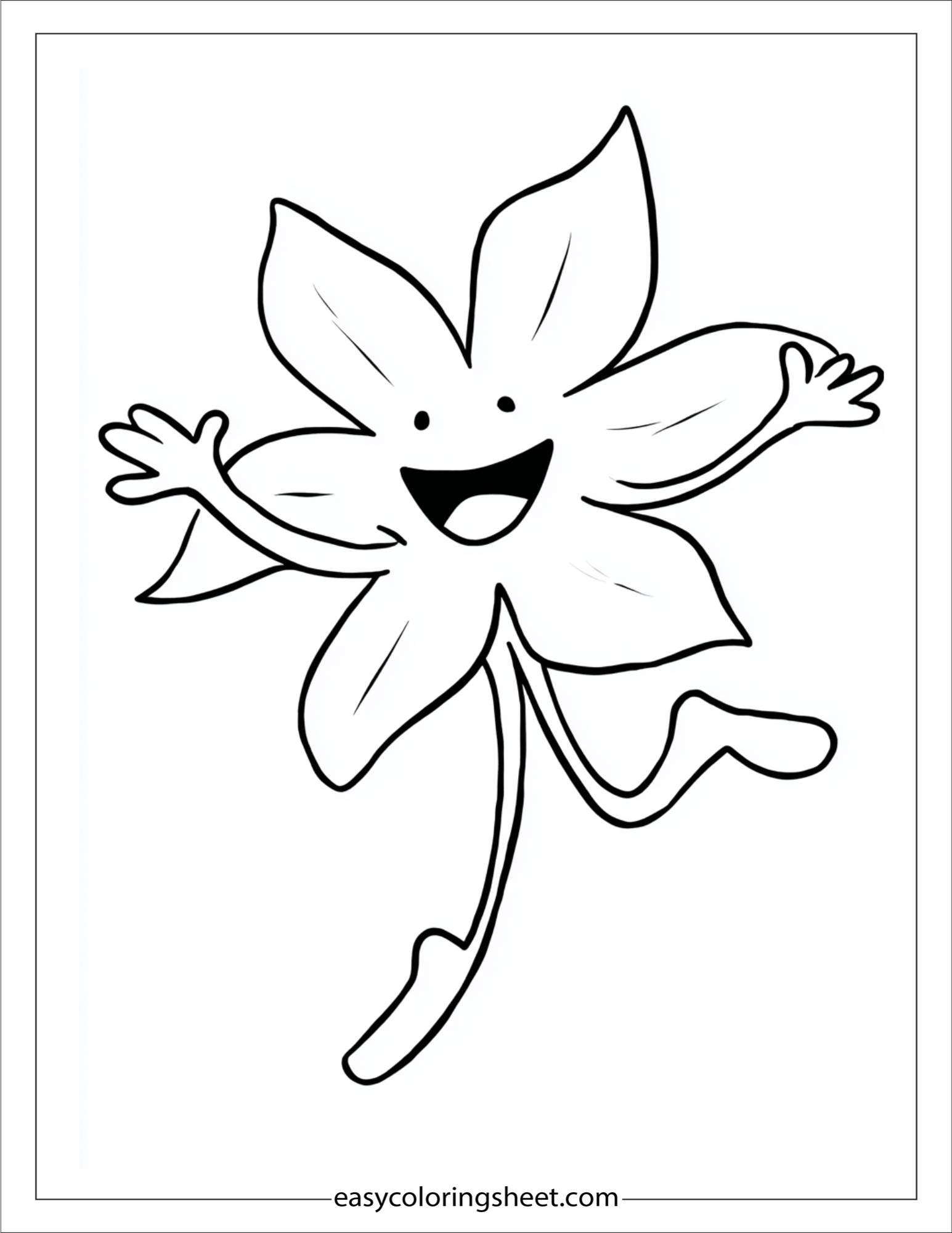 Daffodil skipping happily