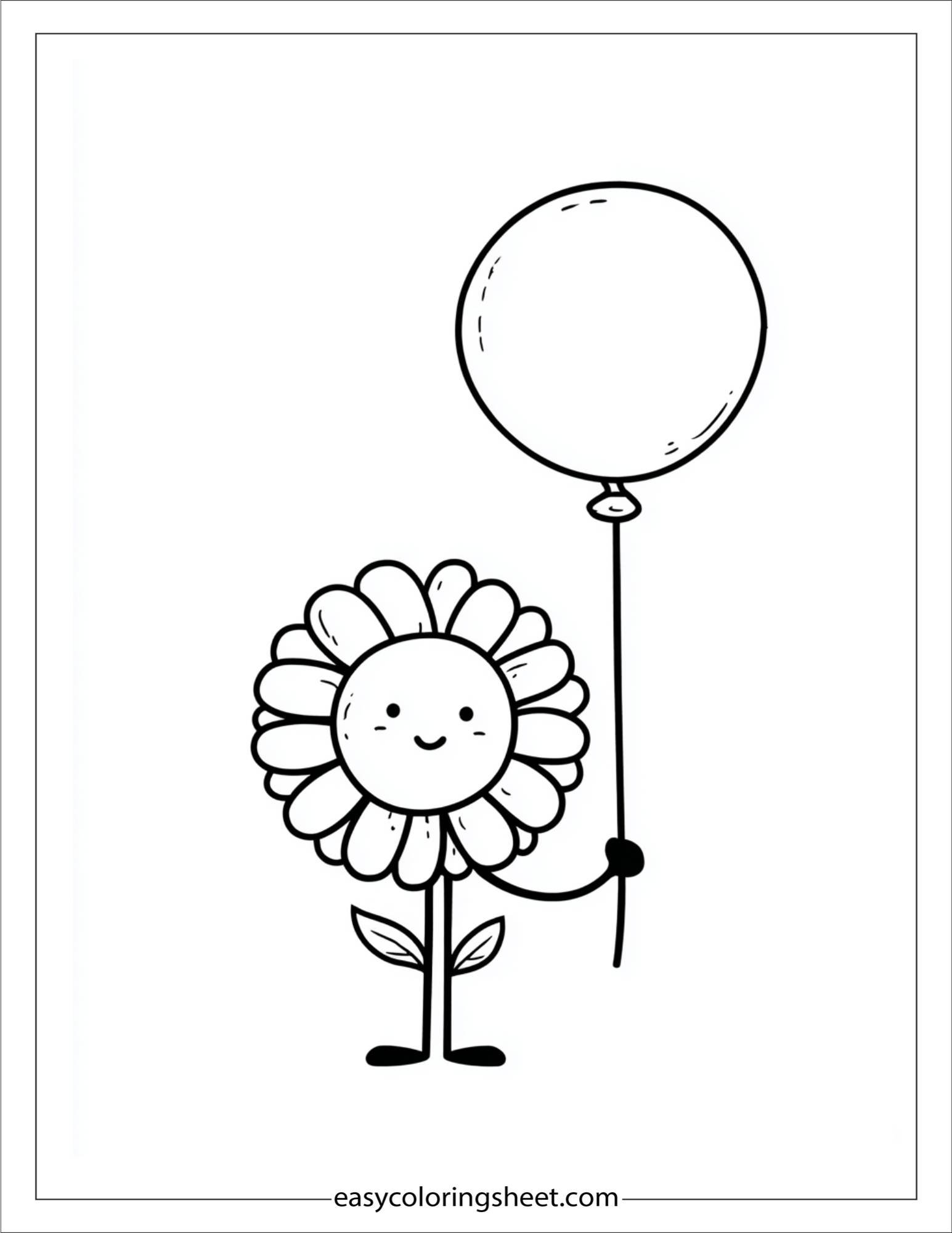 Daisy Holding a Balloon
