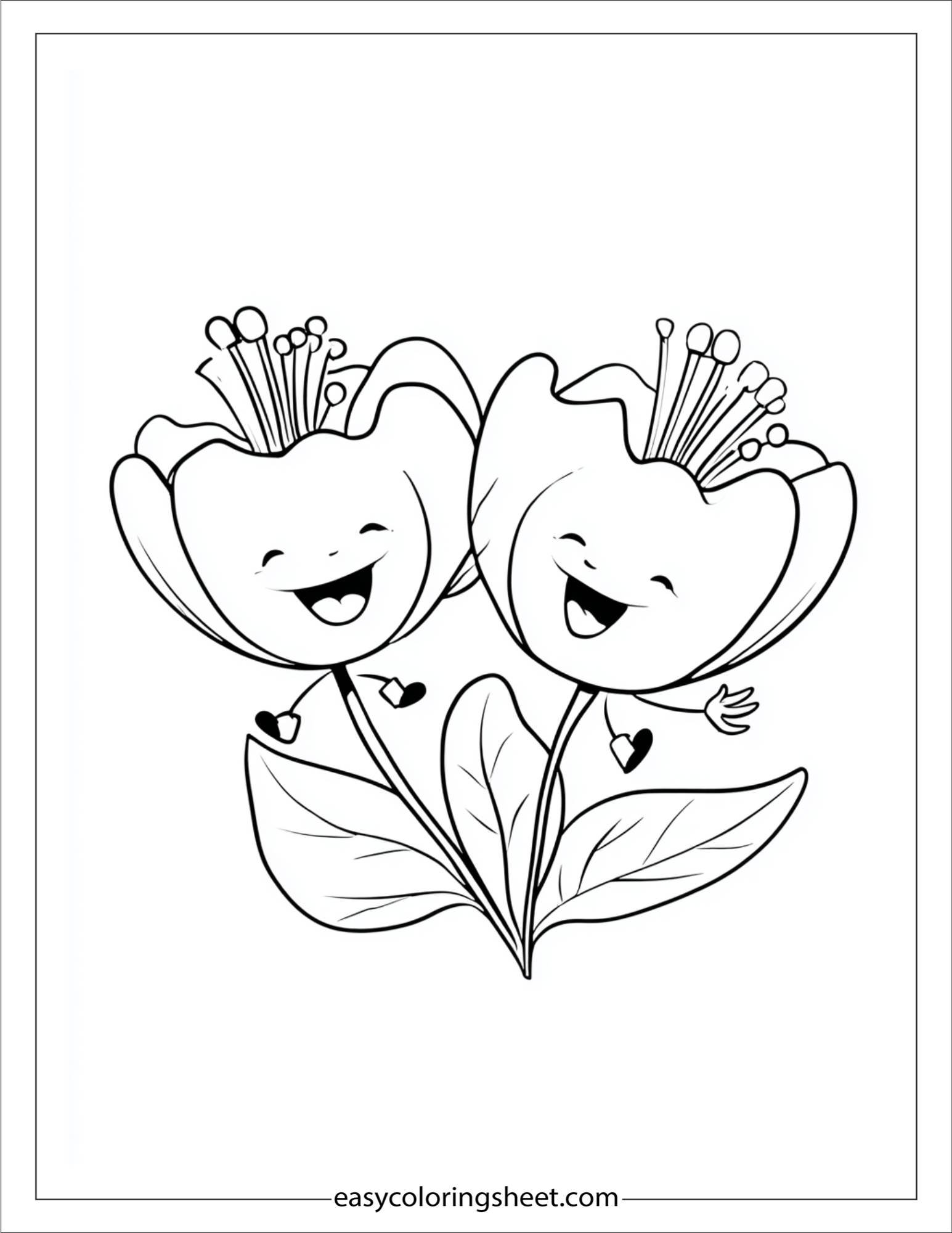 Dancing Lavender Twins