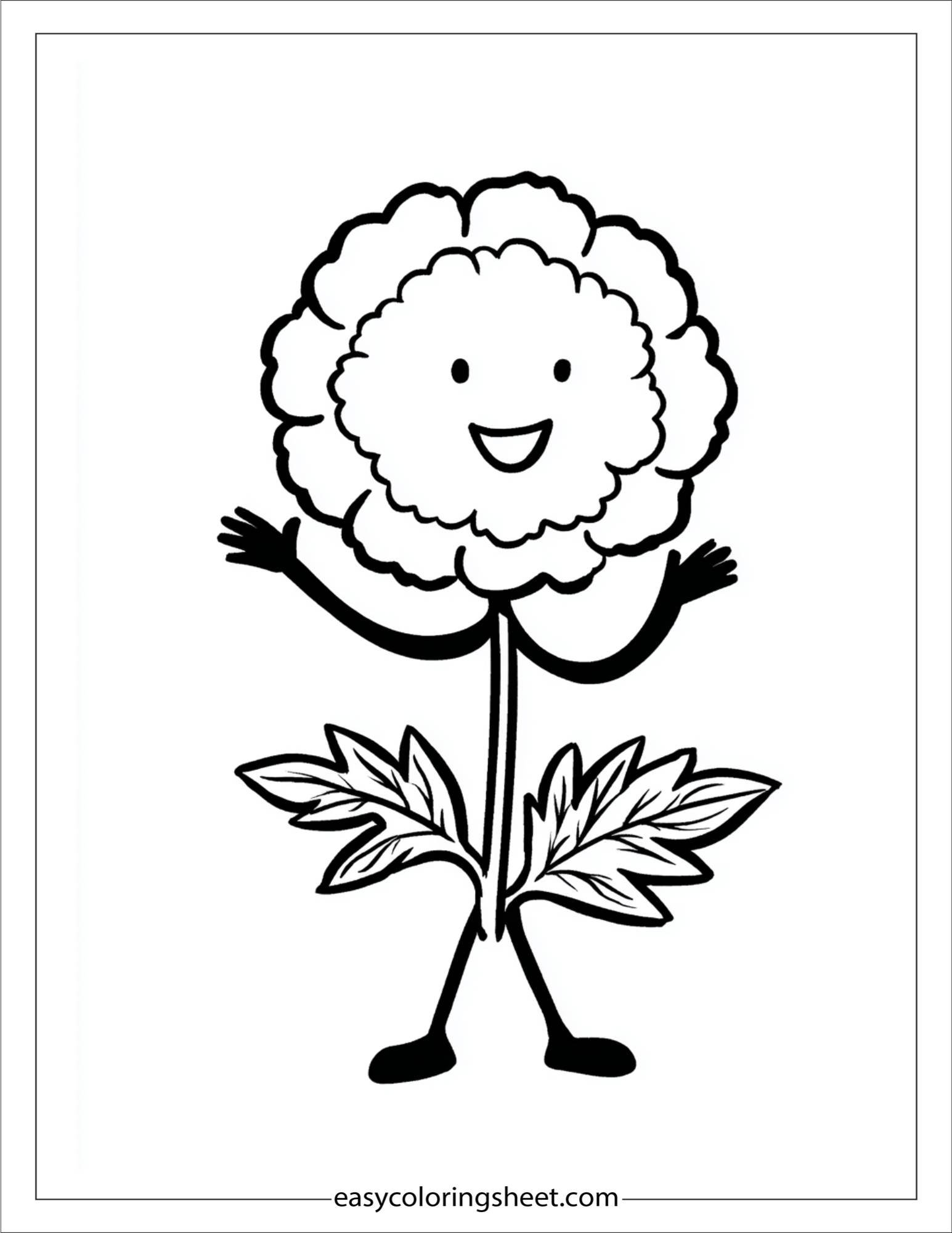 Dancing marigold petals