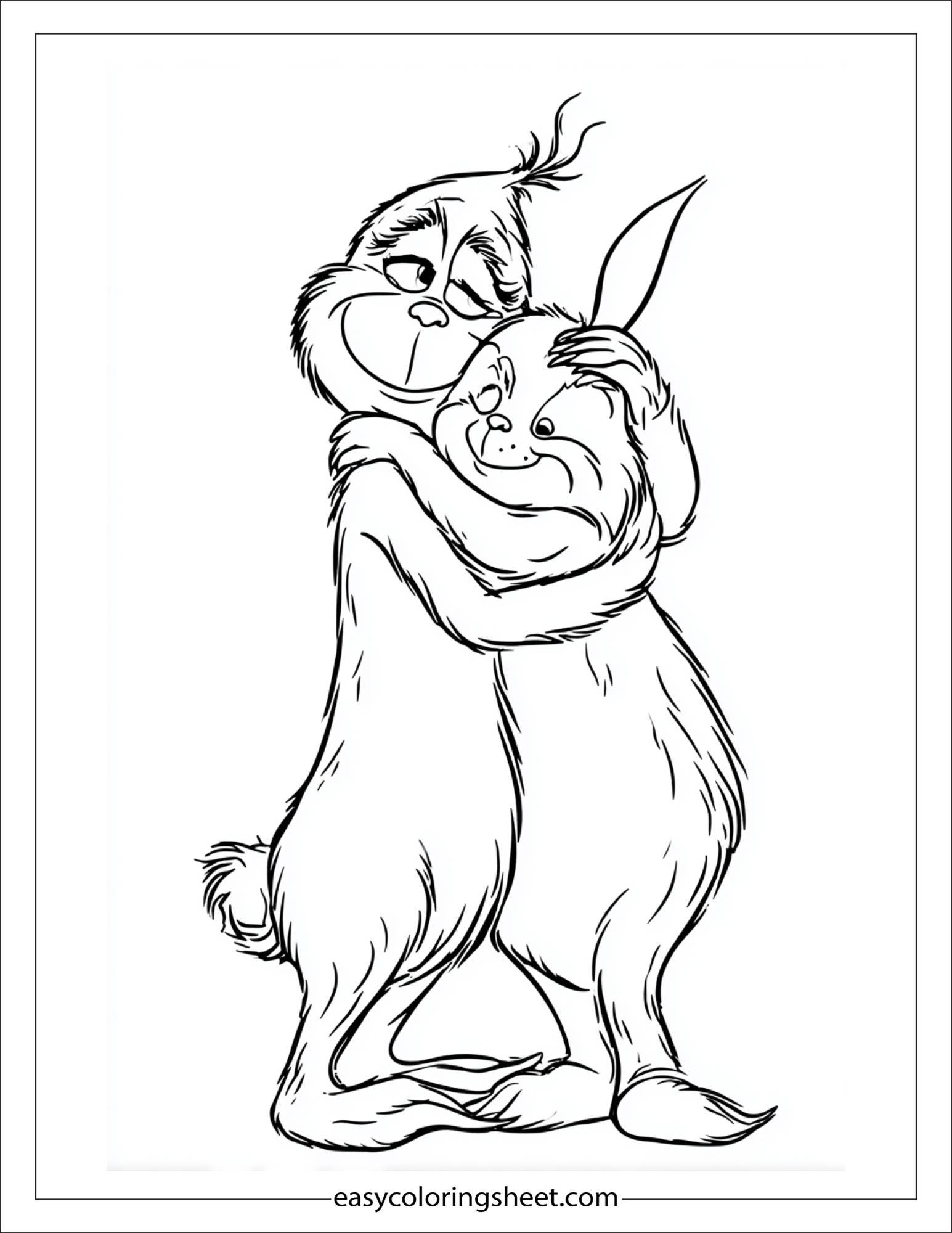 Grinch hugging Max