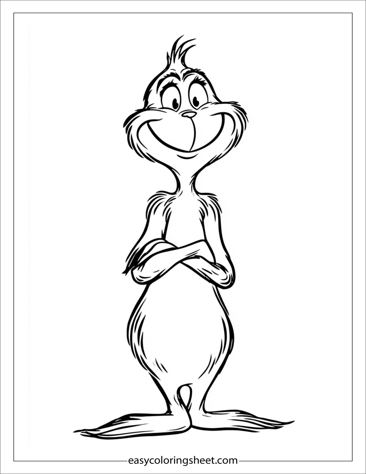 Grinch smiling kindly