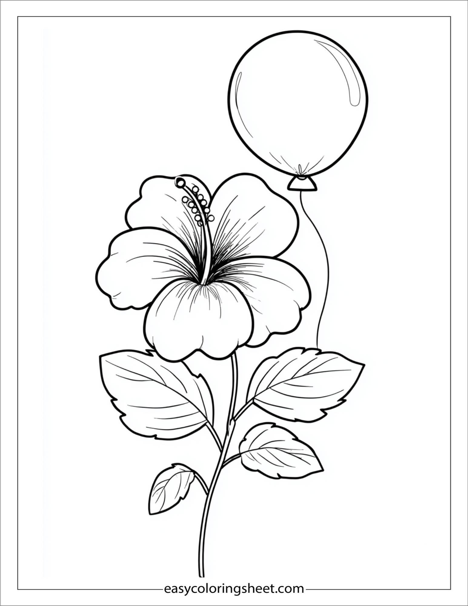Hibiscus Holding a Balloon