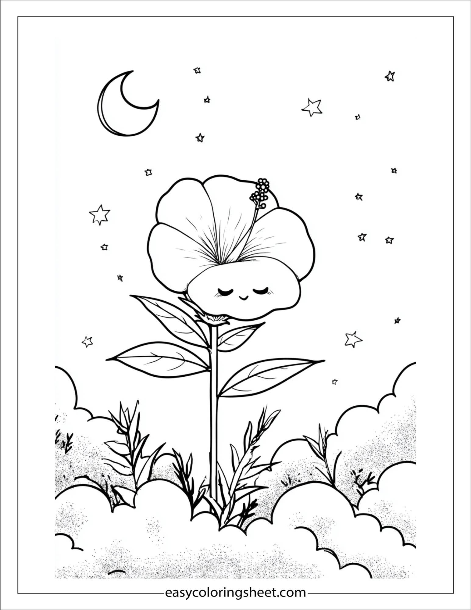 Hibiscus Sleeping Under Stars