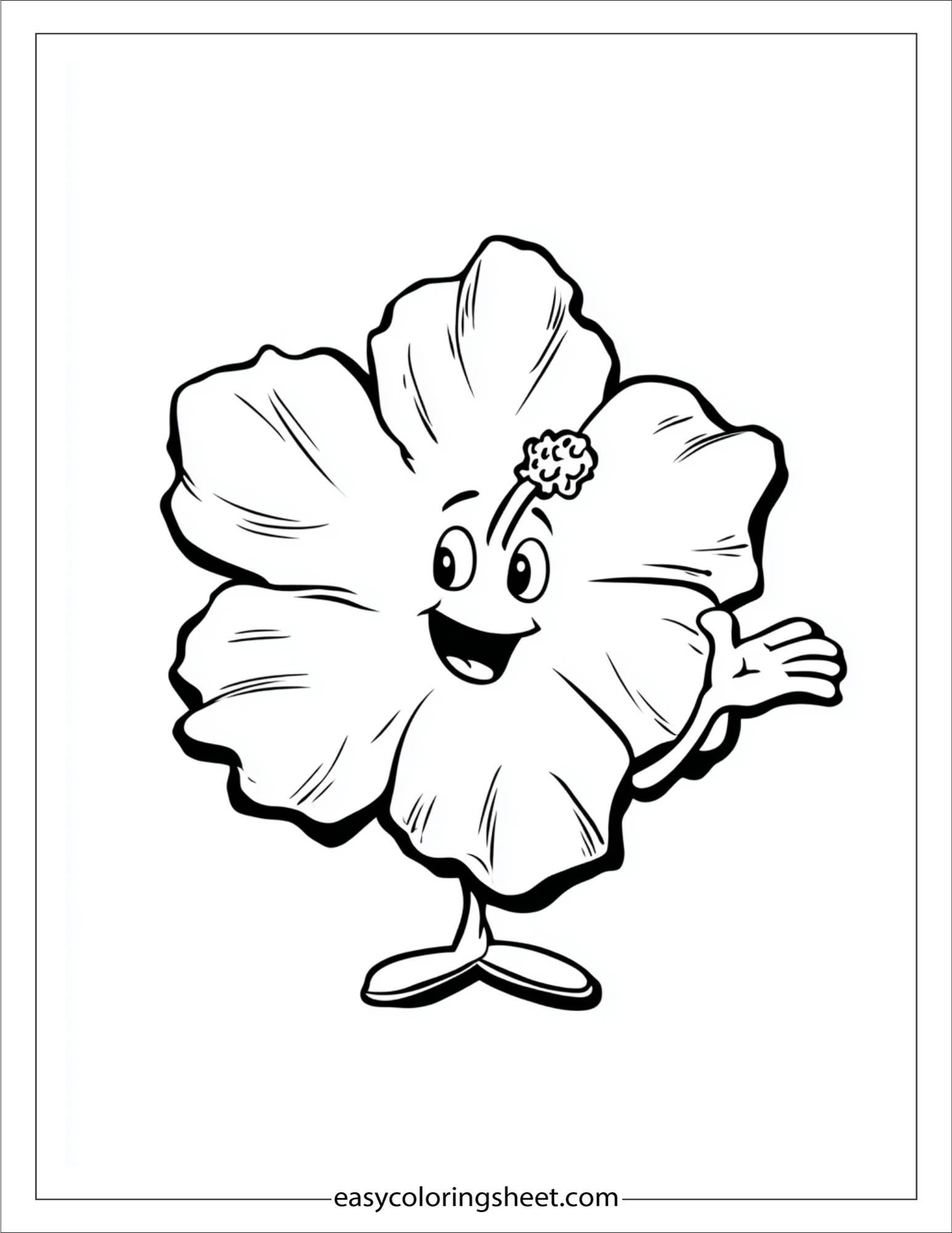 Hibiscus Waving Hello