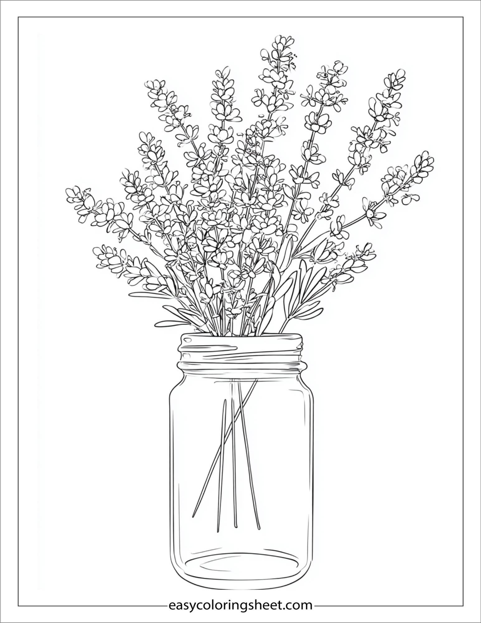 Lavender Bouquet in Jar