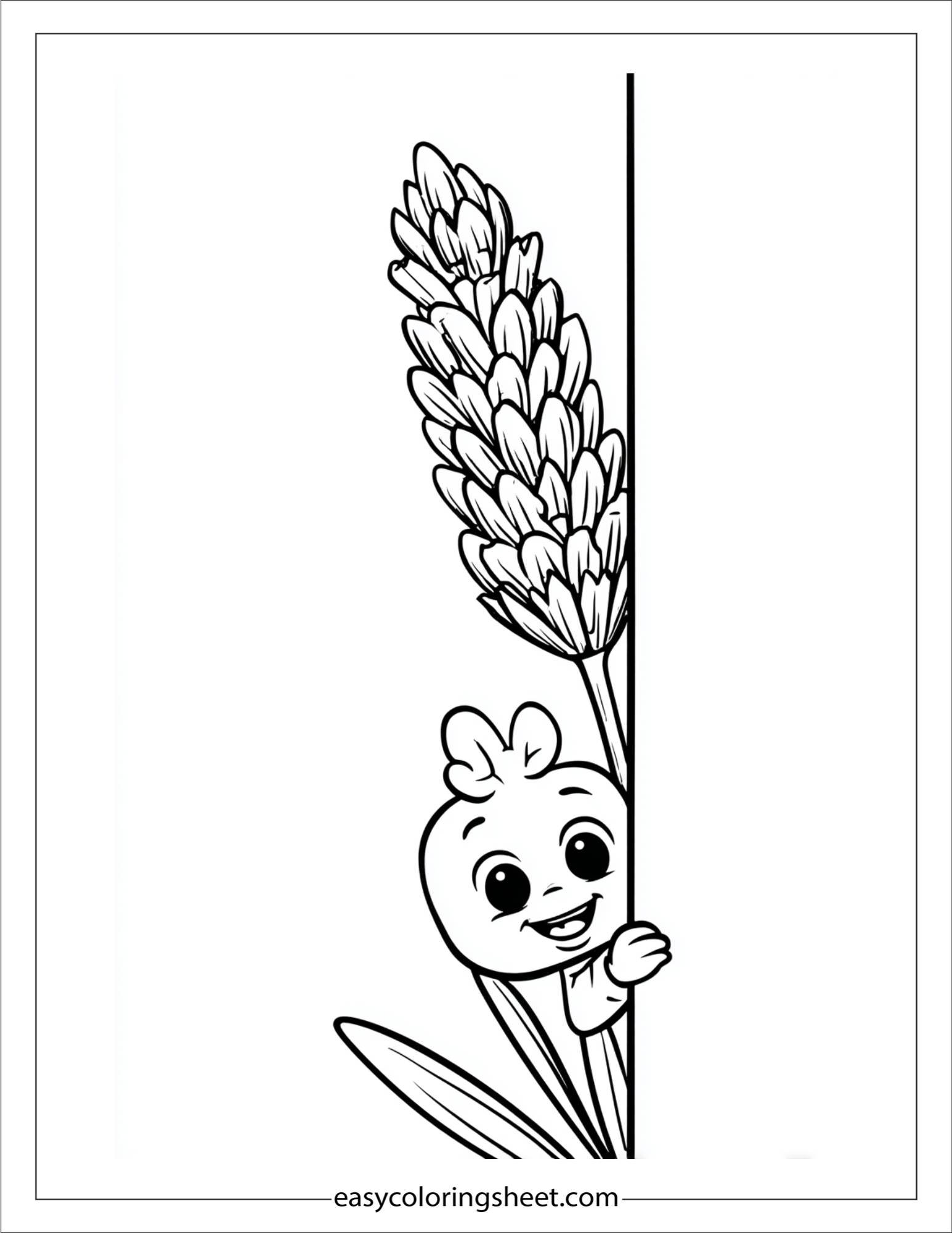 Lavender Playing Peekaboo