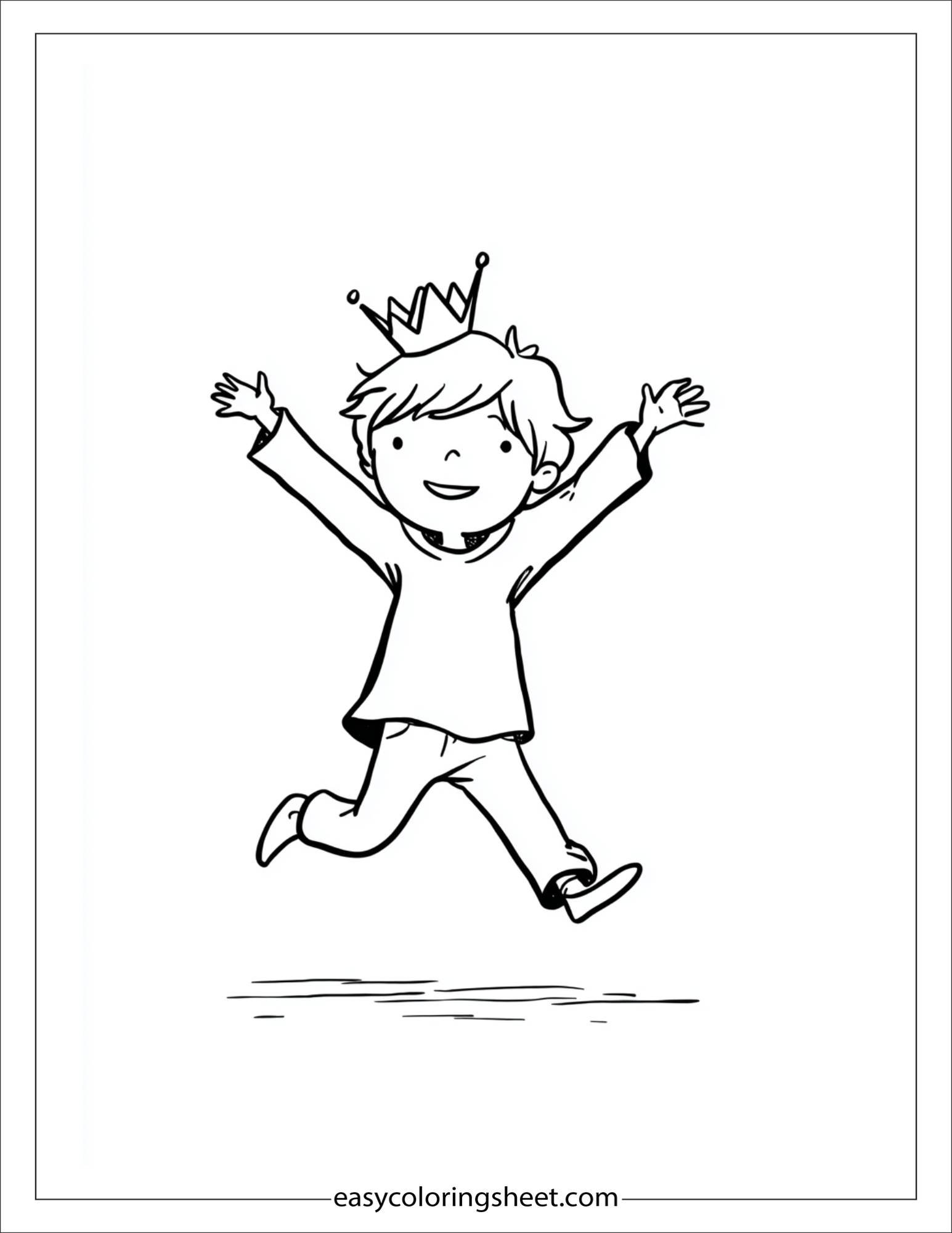 Little Prince jumping with excitement
