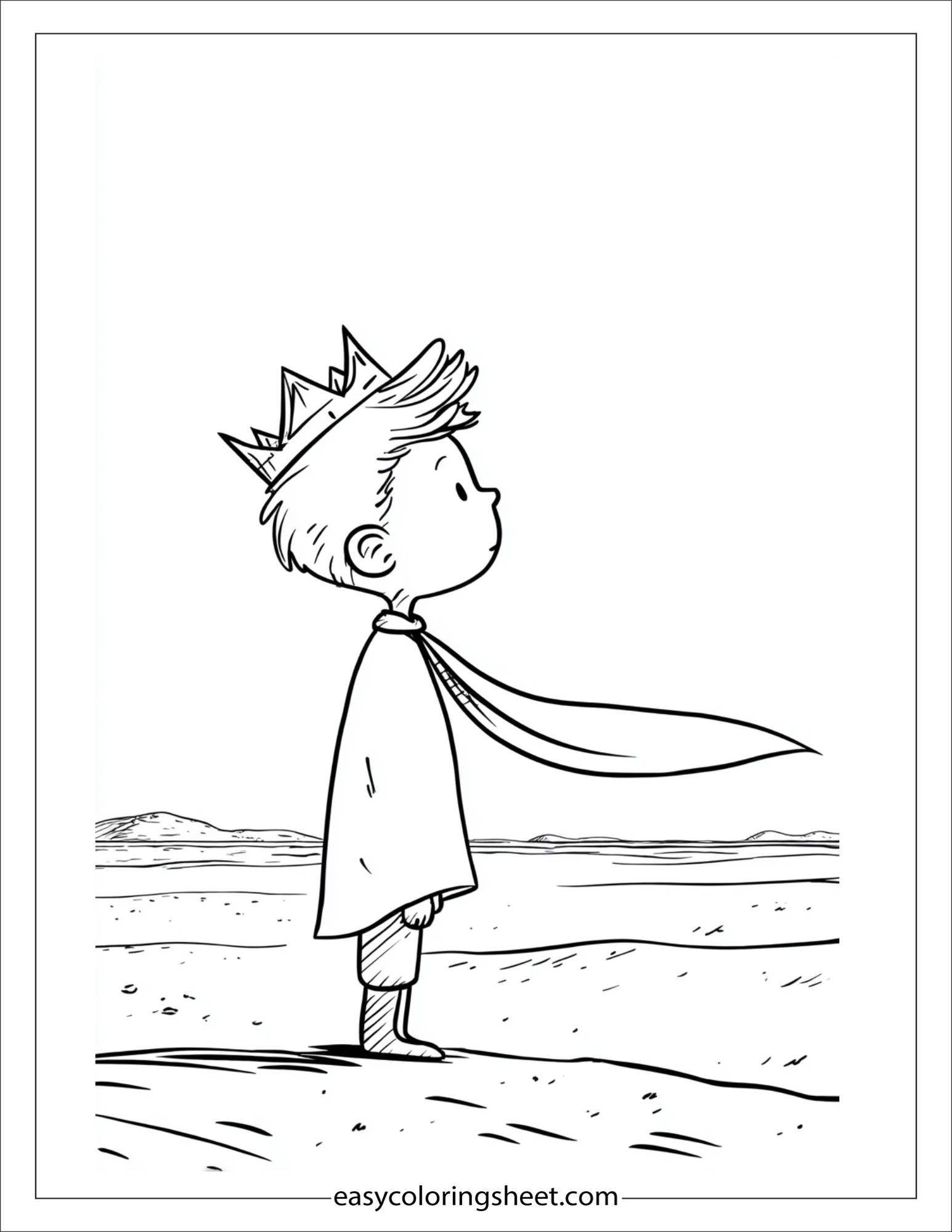 Little Prince listening to the wind