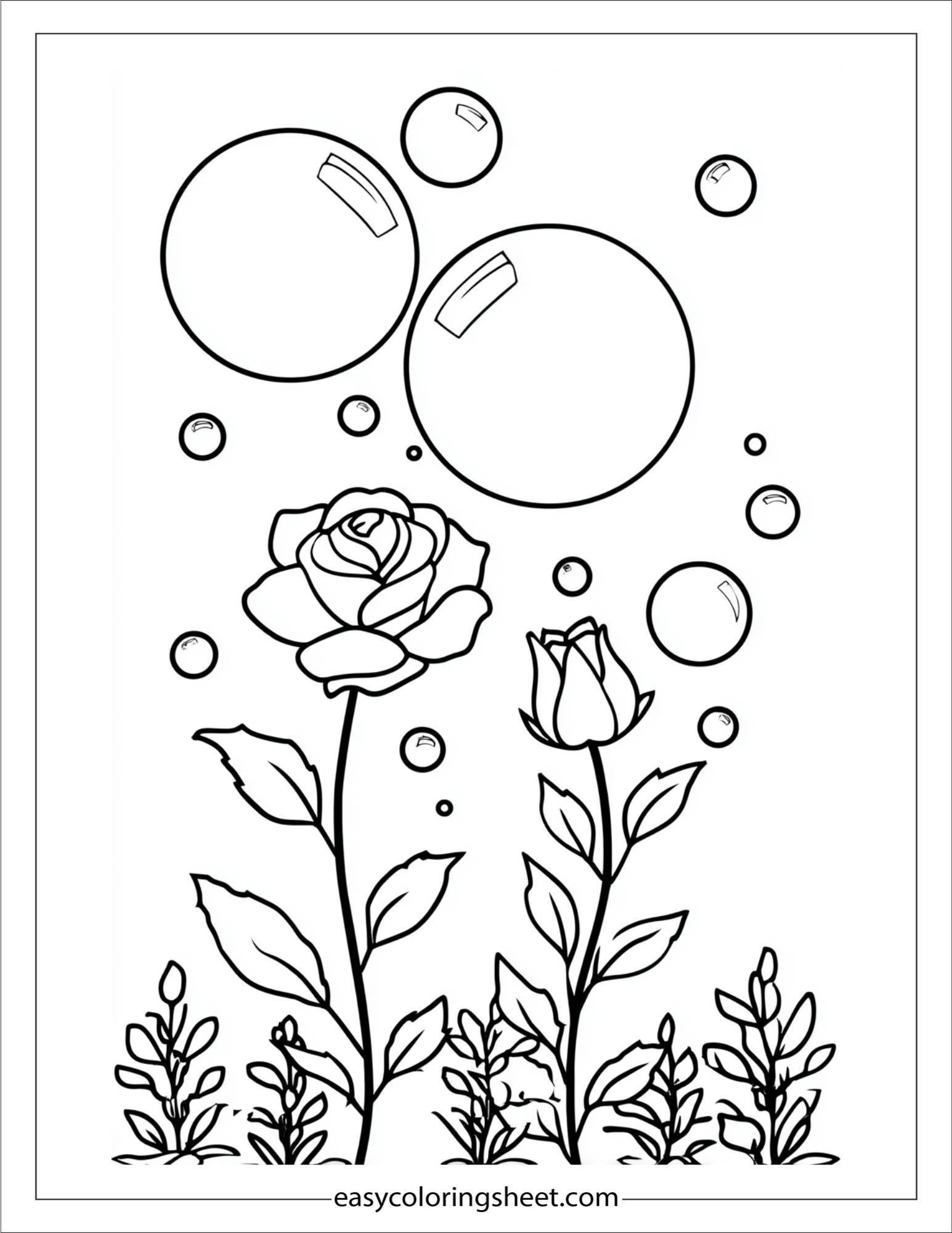 Rose Blowing Bubbles