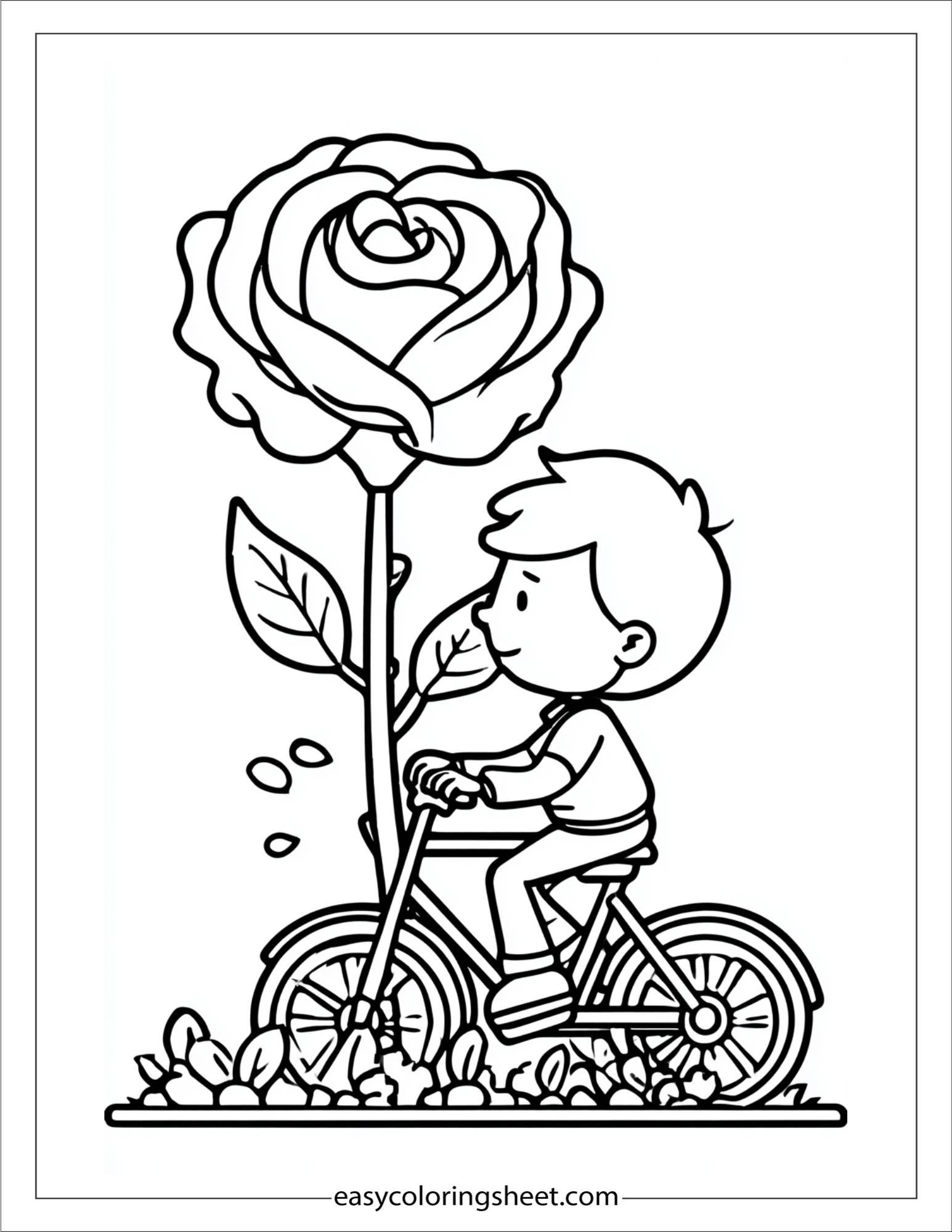 Rose Riding a Bicycle