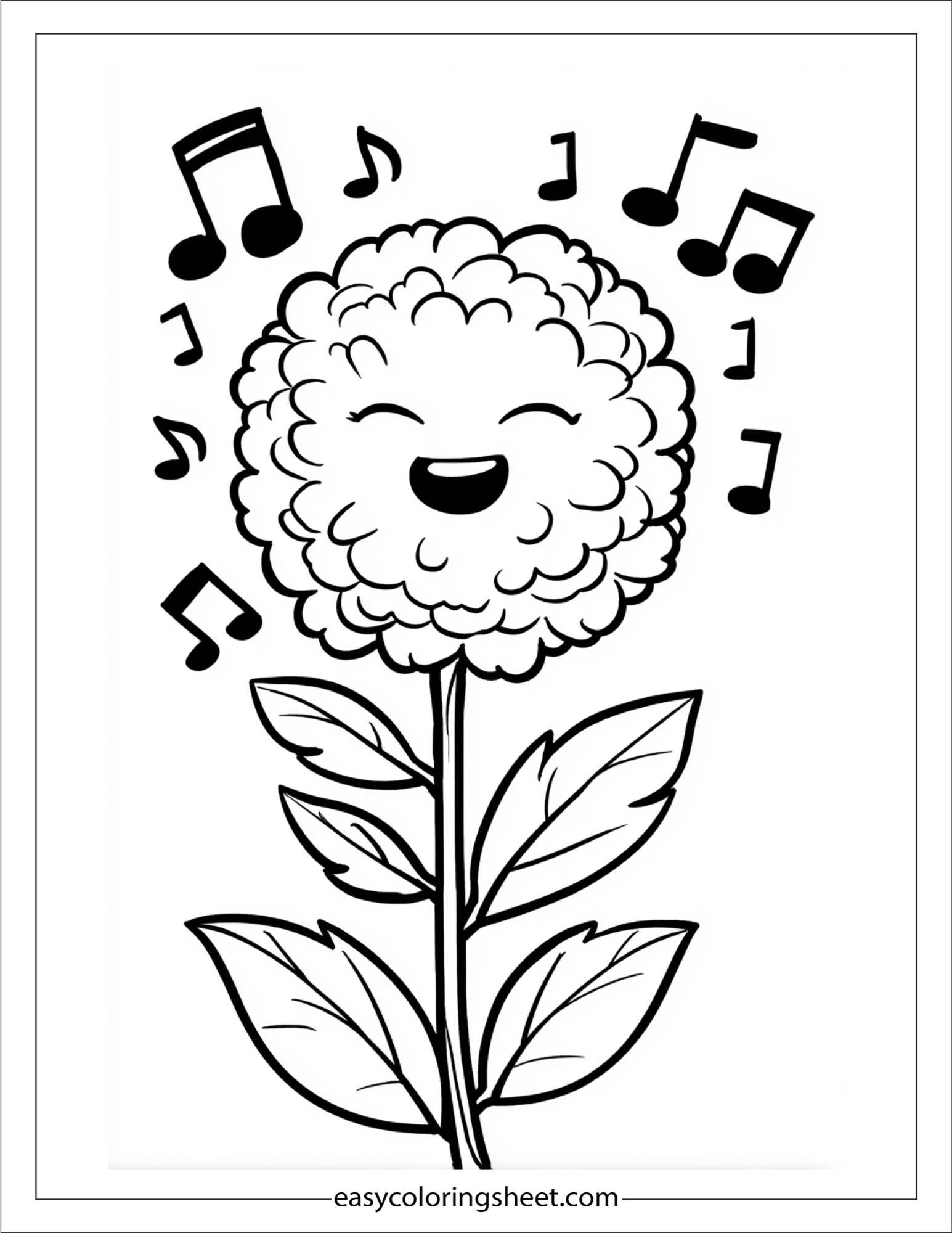 Singing marigold flower