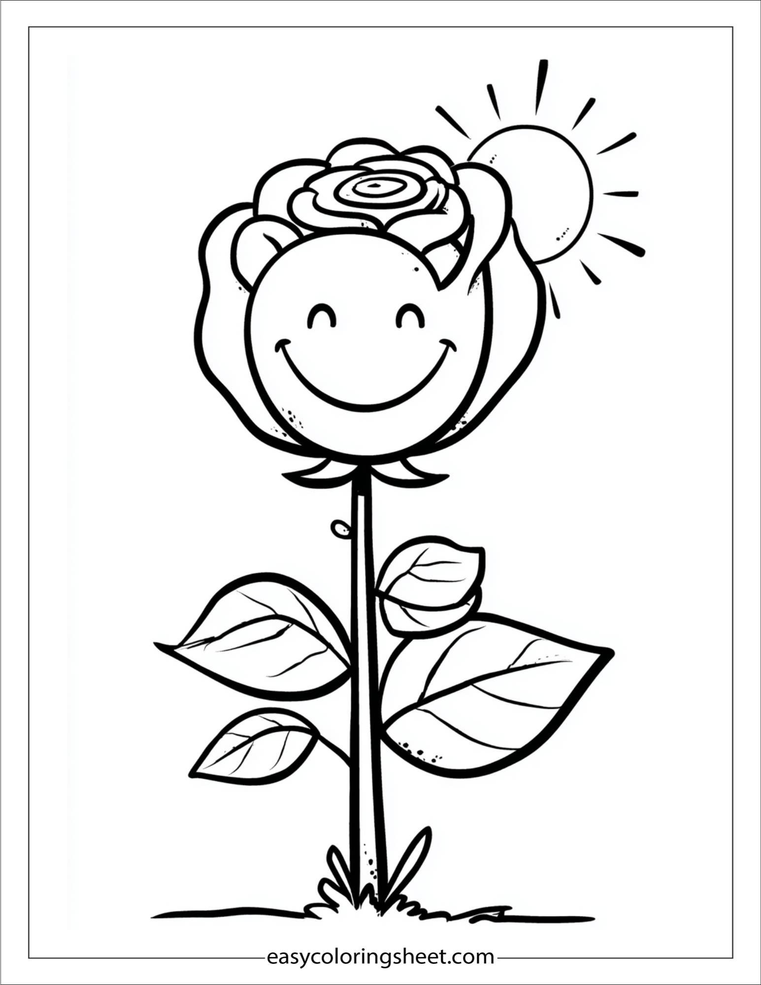 Smiling Rose in Sunshine