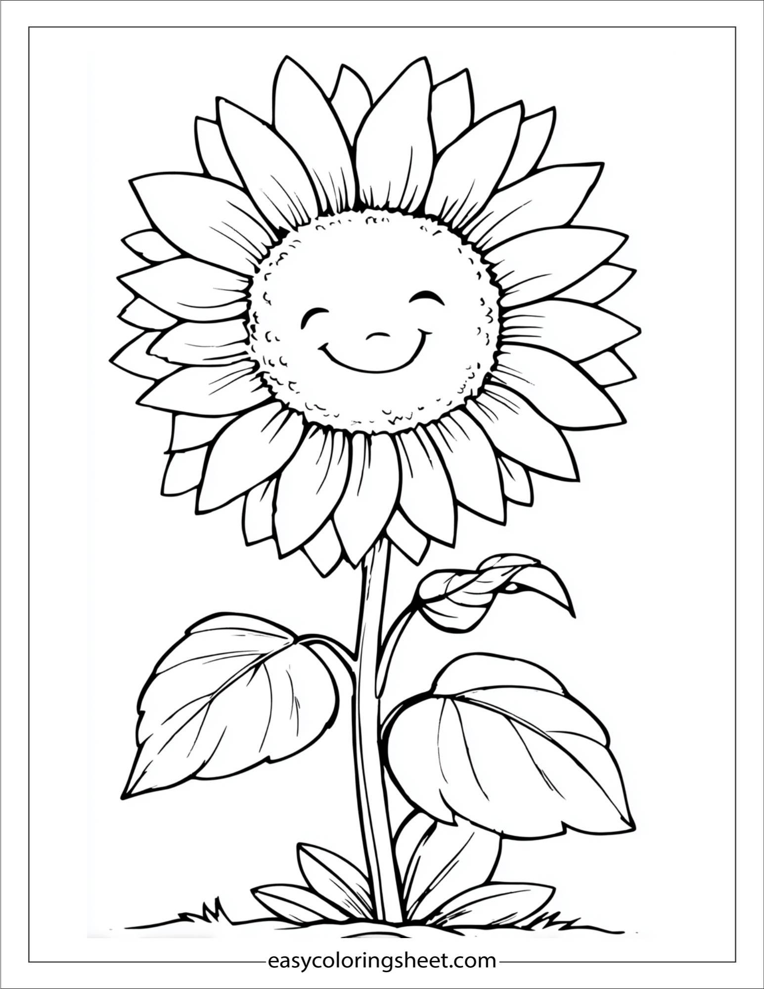 Sunflower in the Morning Breeze