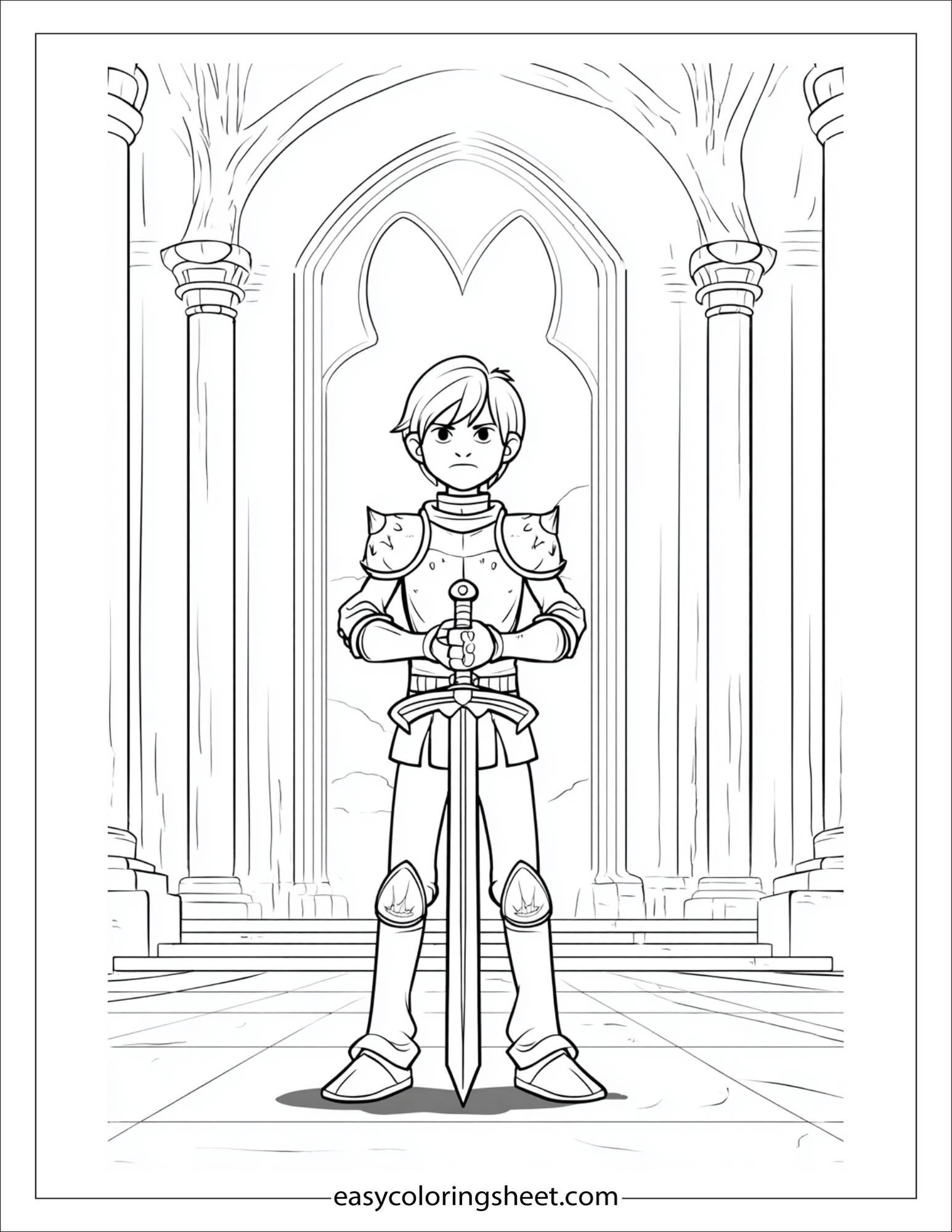 The Prince focused with sword drawn