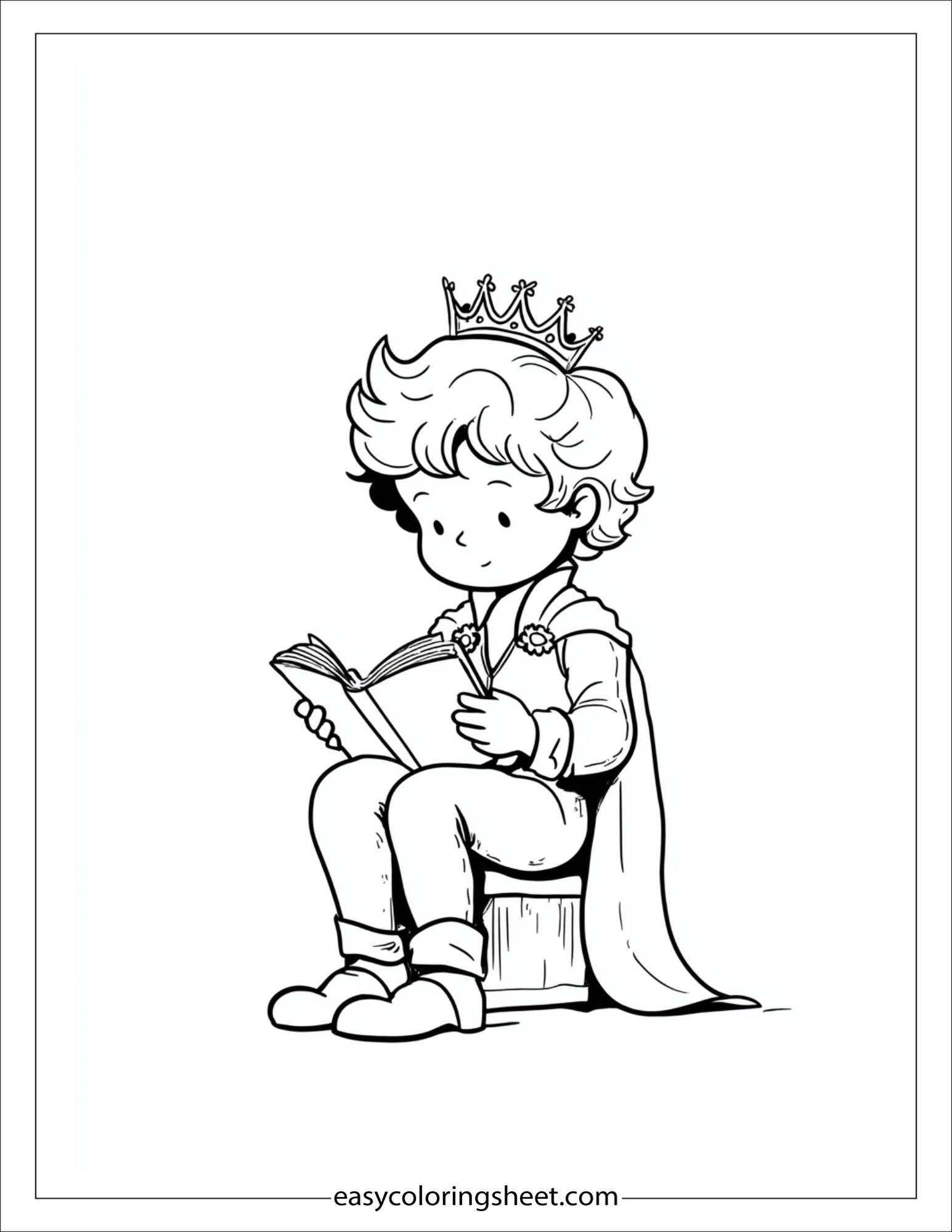 The Prince reading