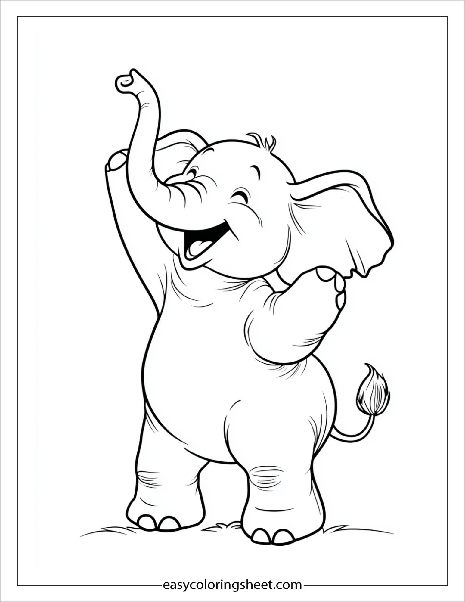 Winner elephant giving high five