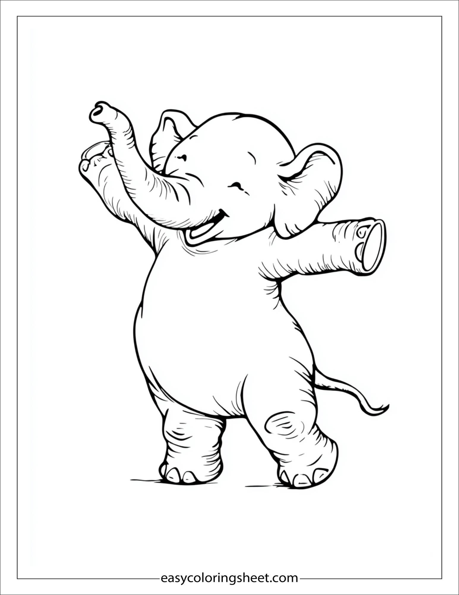 Winner elephant winning a dance contest