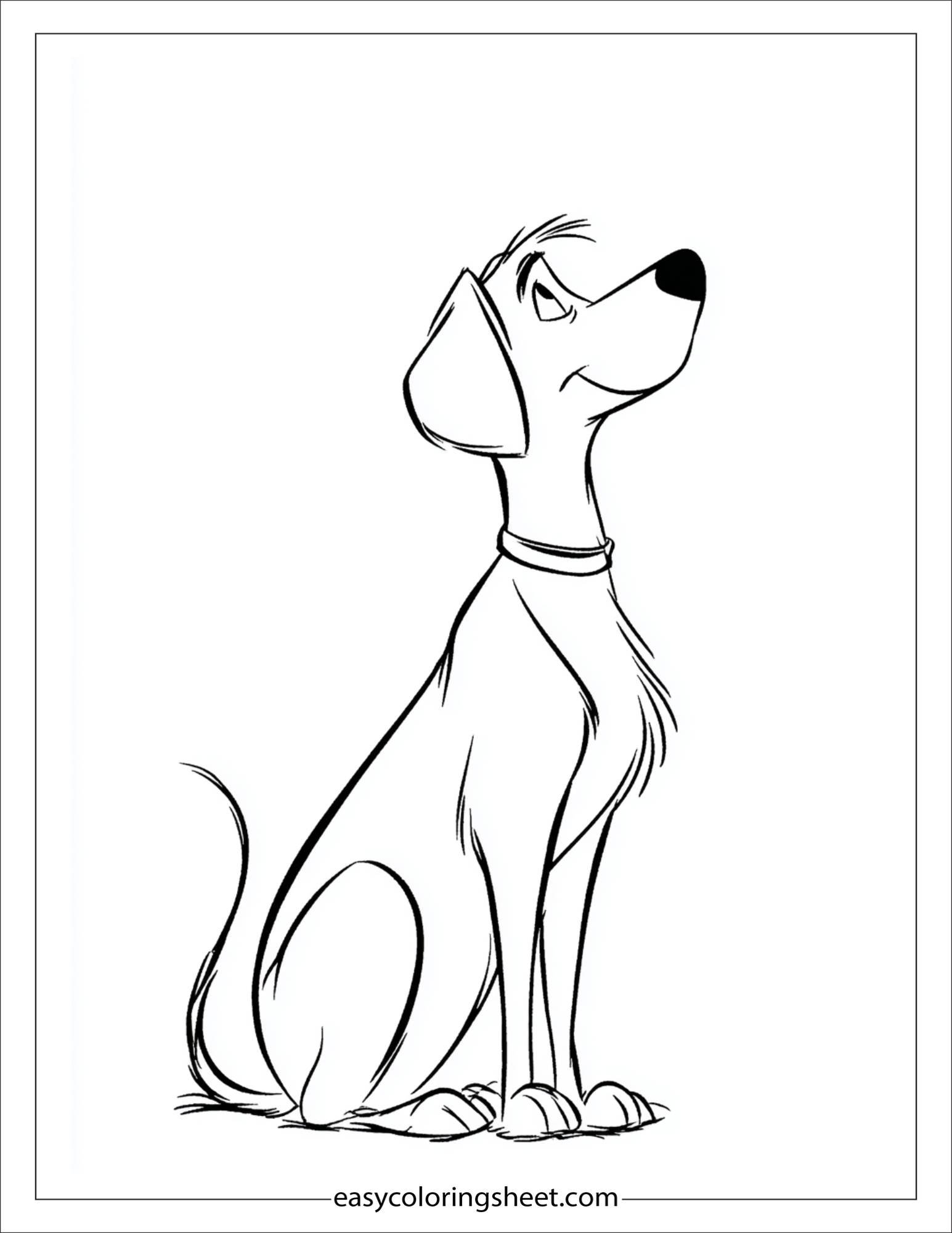 caring dog wagging tail