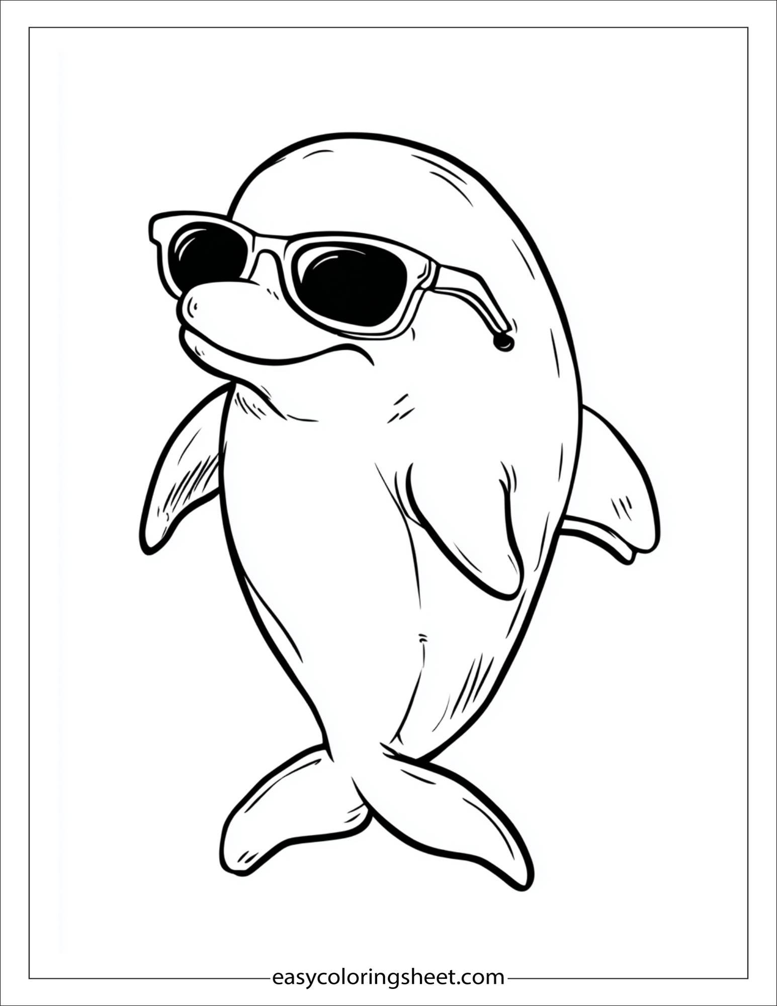 dolphin wearing sunglasses