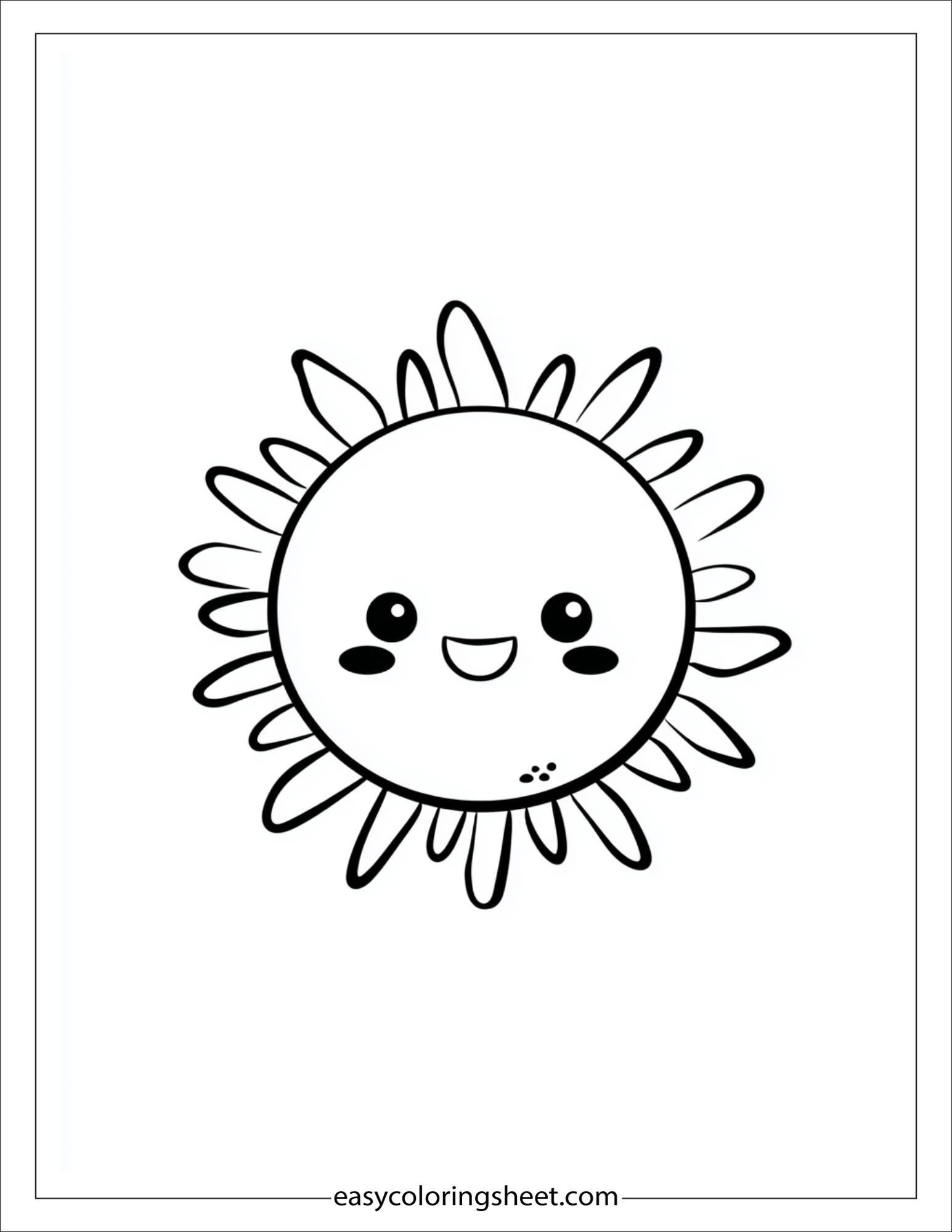 happy sun cute blush