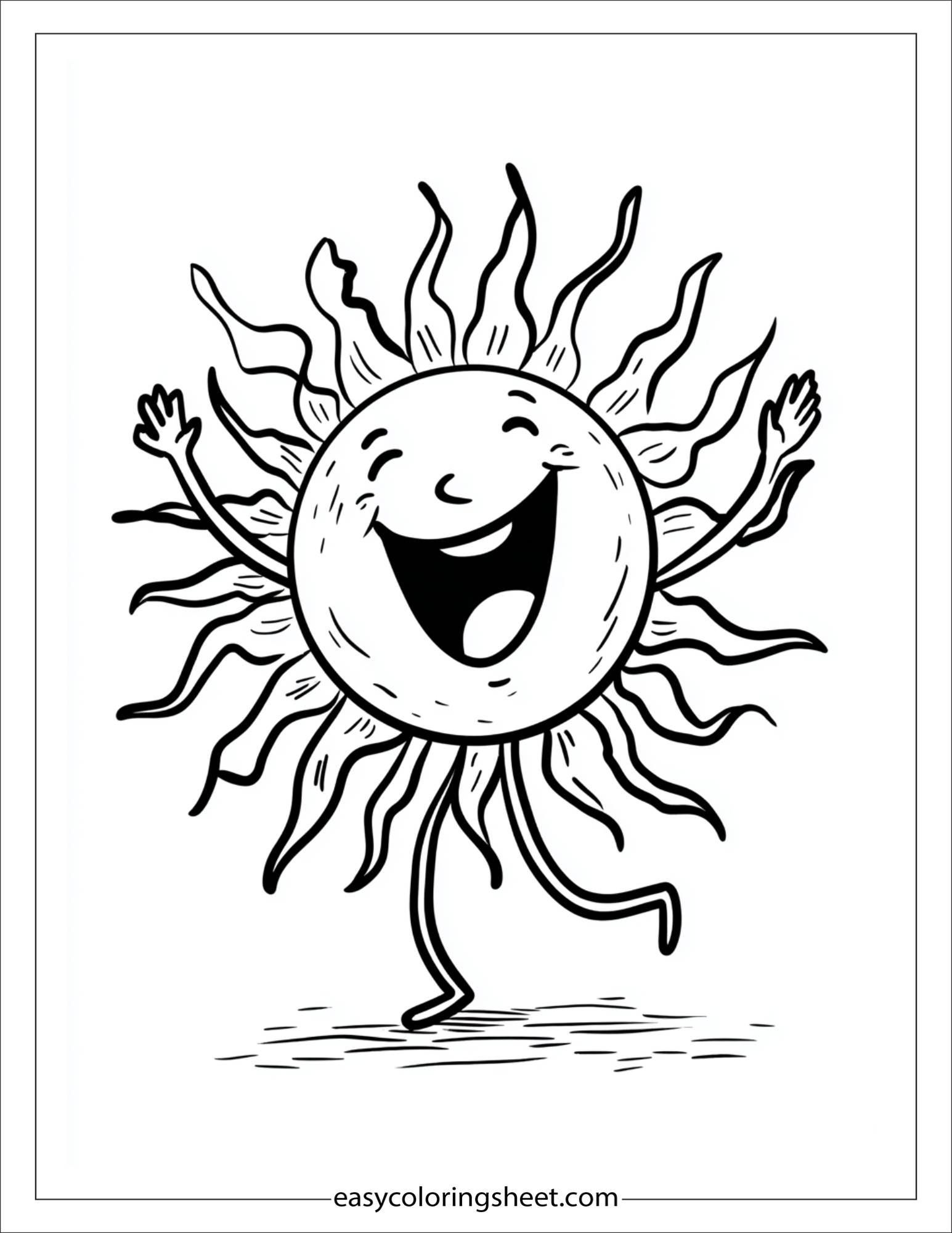 happy sun dancing