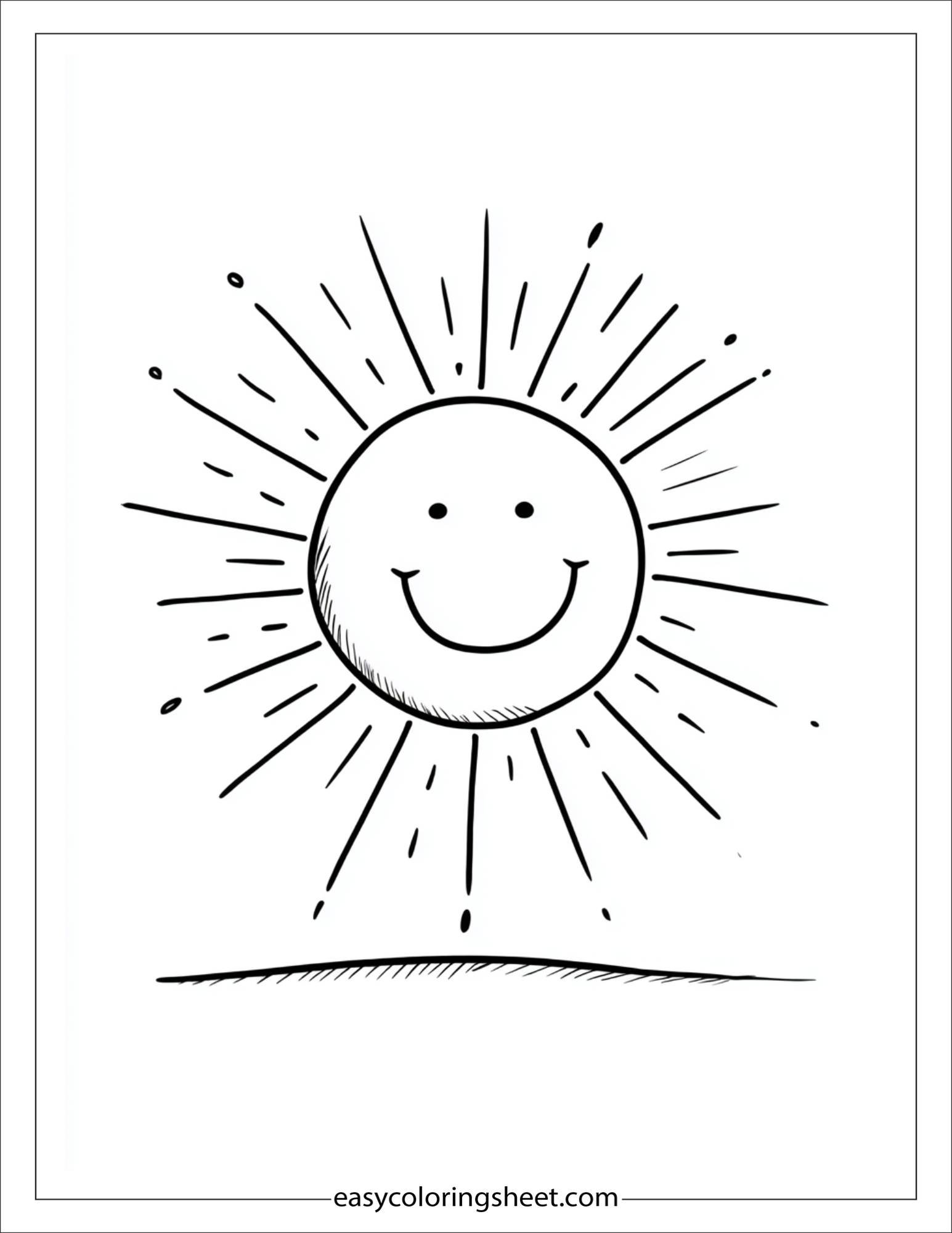 happy sun shining bright