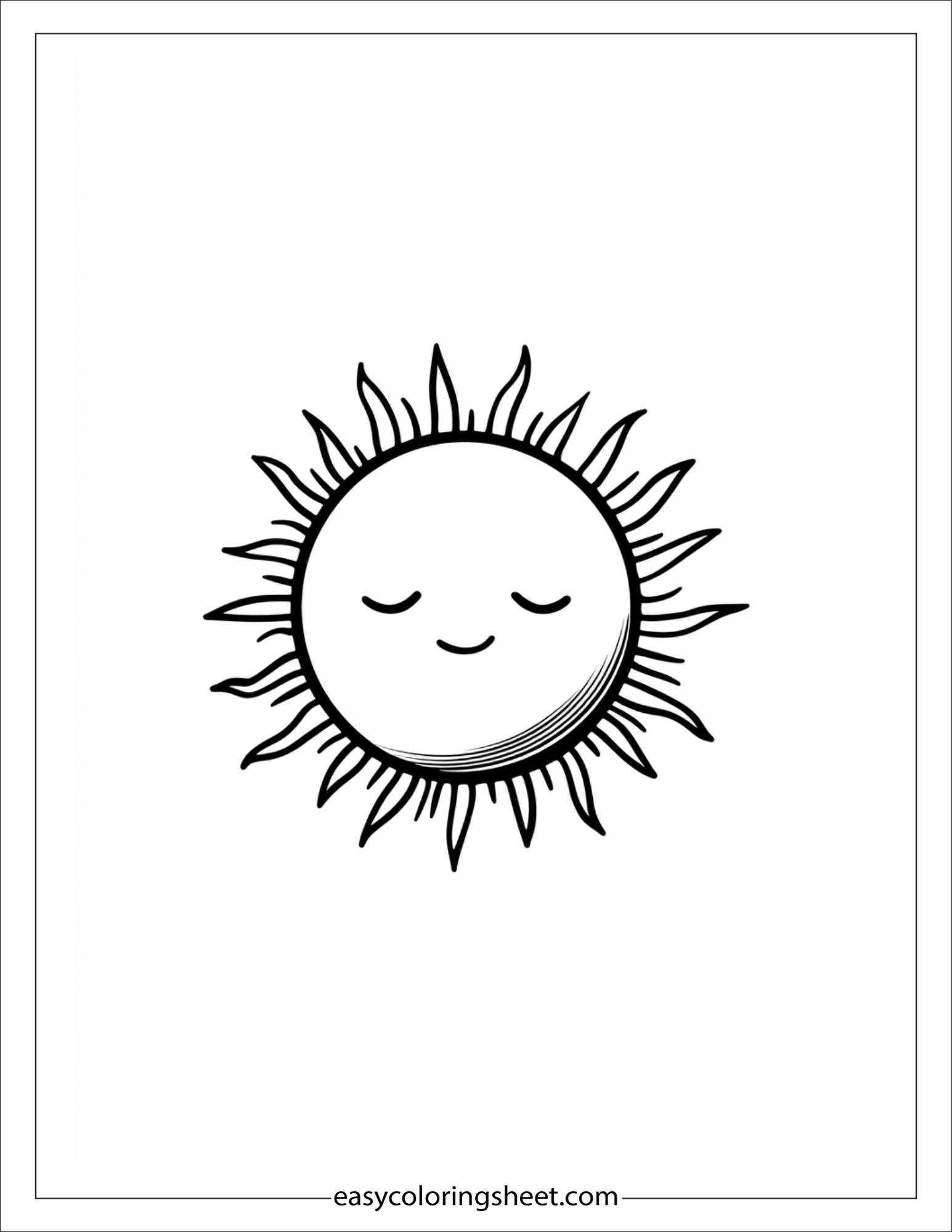 happy sun sleepy smile