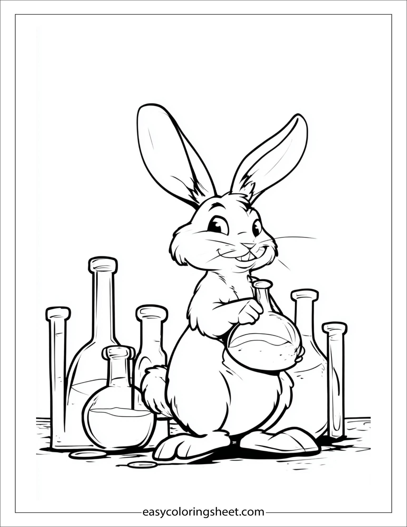 intelligent rabbit mixing potions