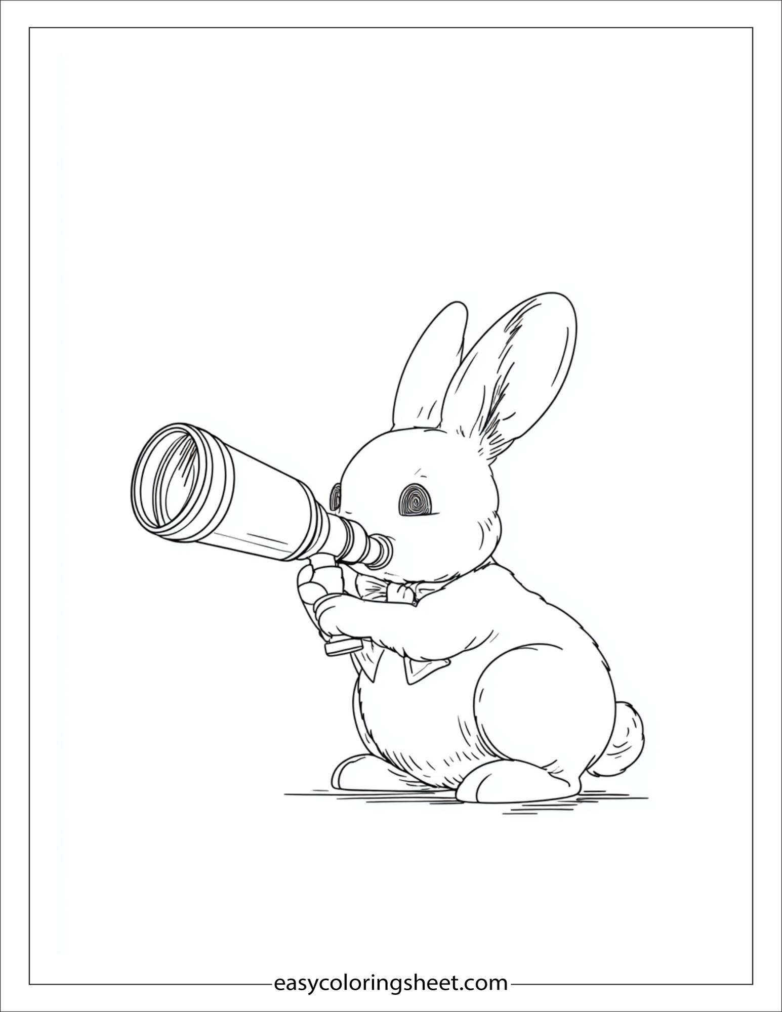intelligent rabbit using telescope