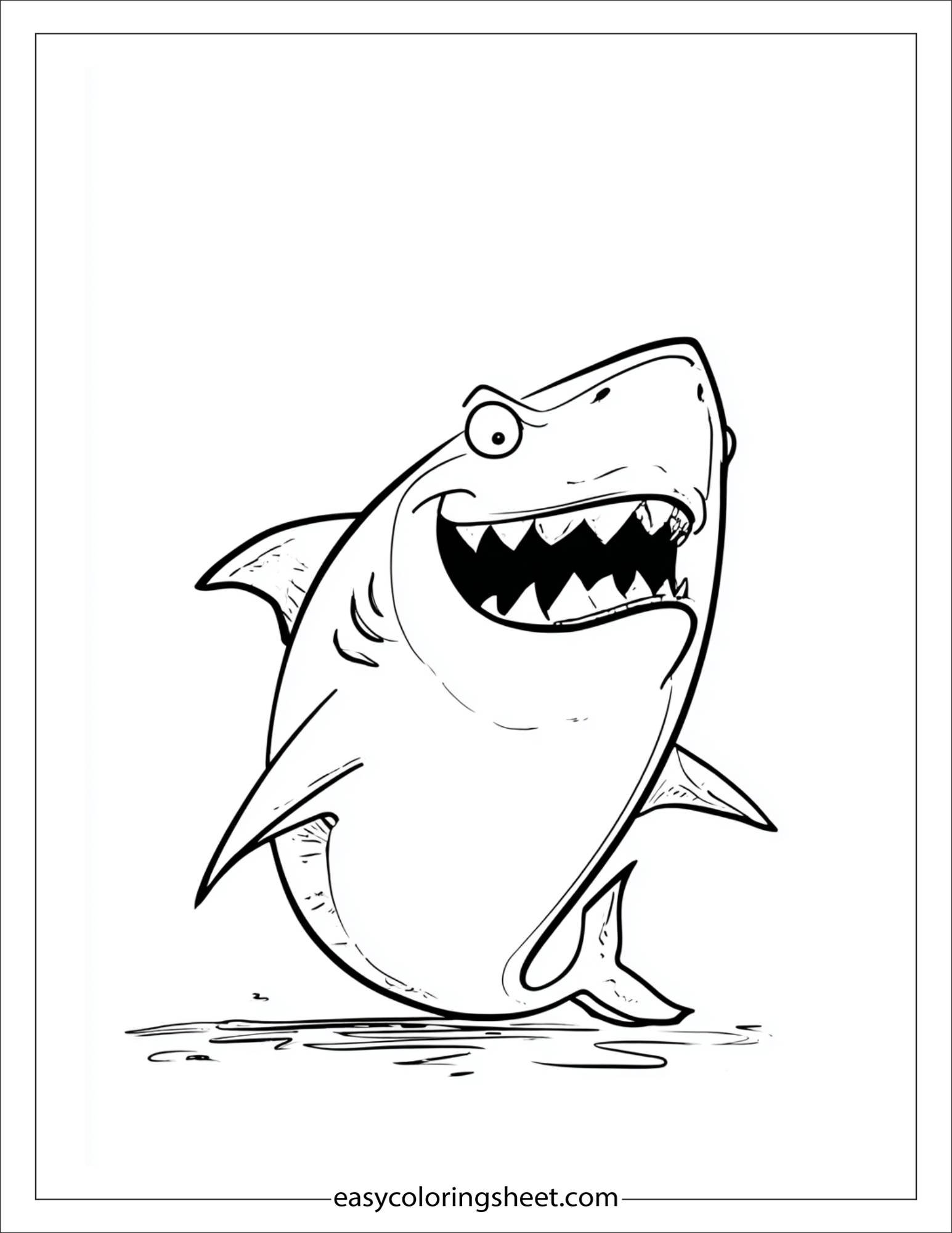 Shark looking surprised