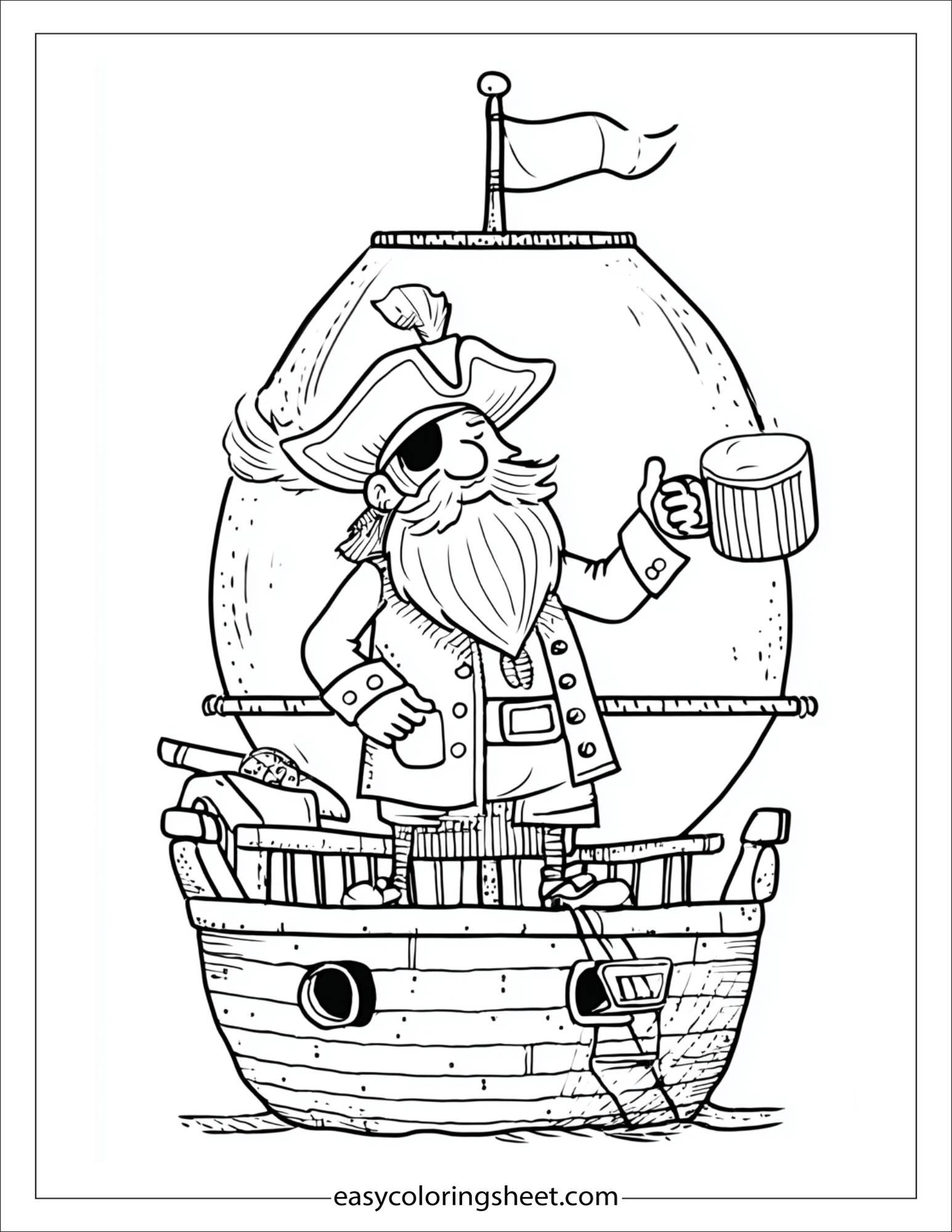 pirate giving a toast