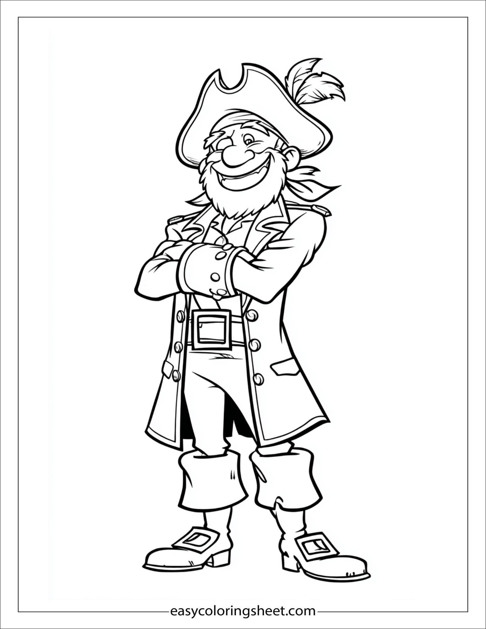 pirate laughing with joy