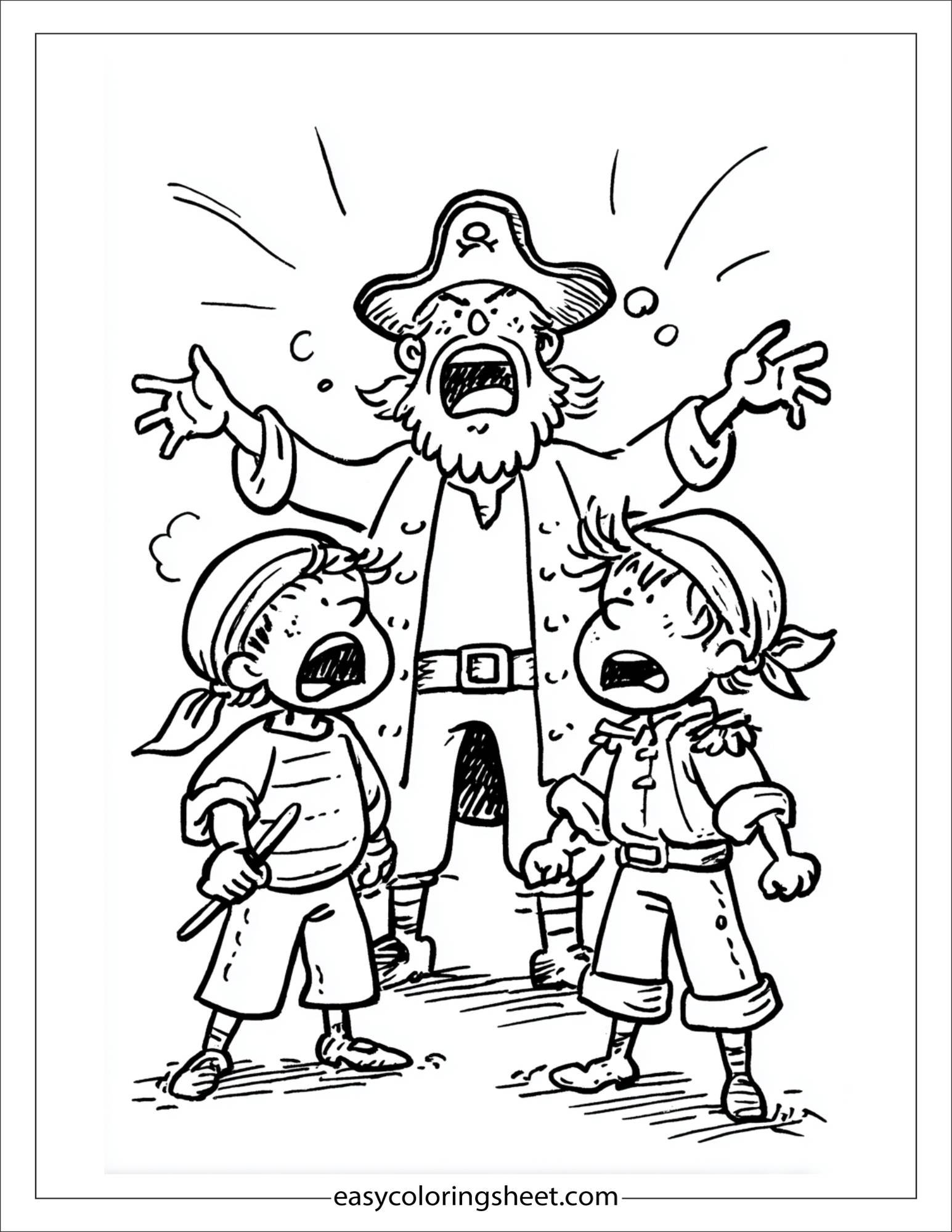 pirate shouting orders