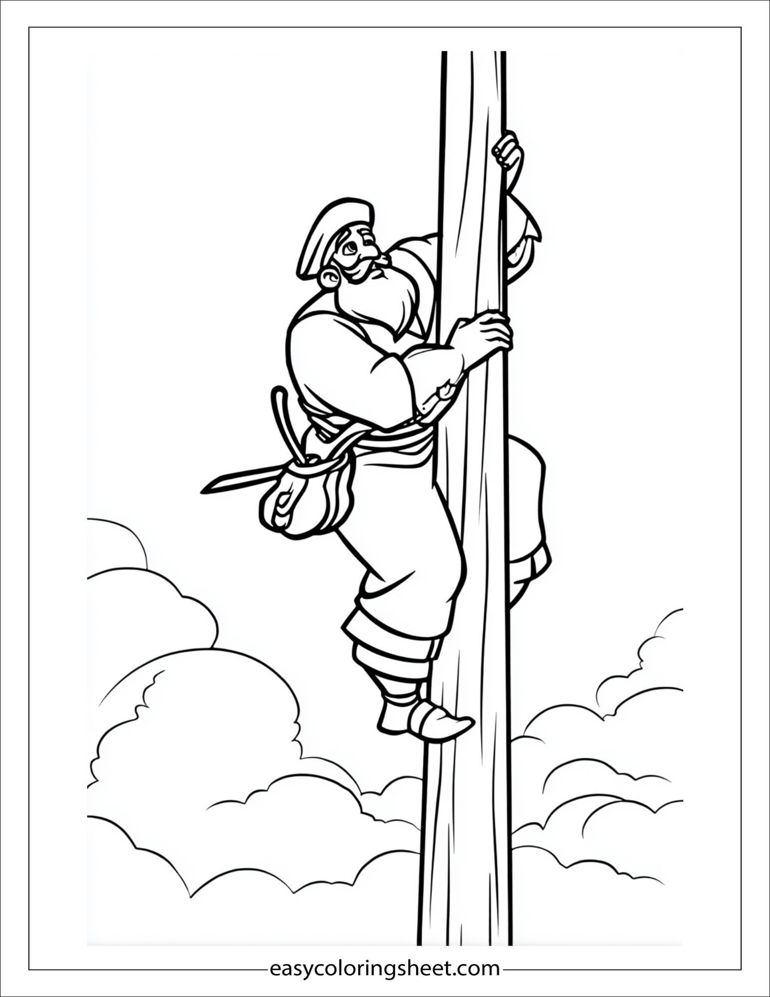 sinbad the sailor climbing mast