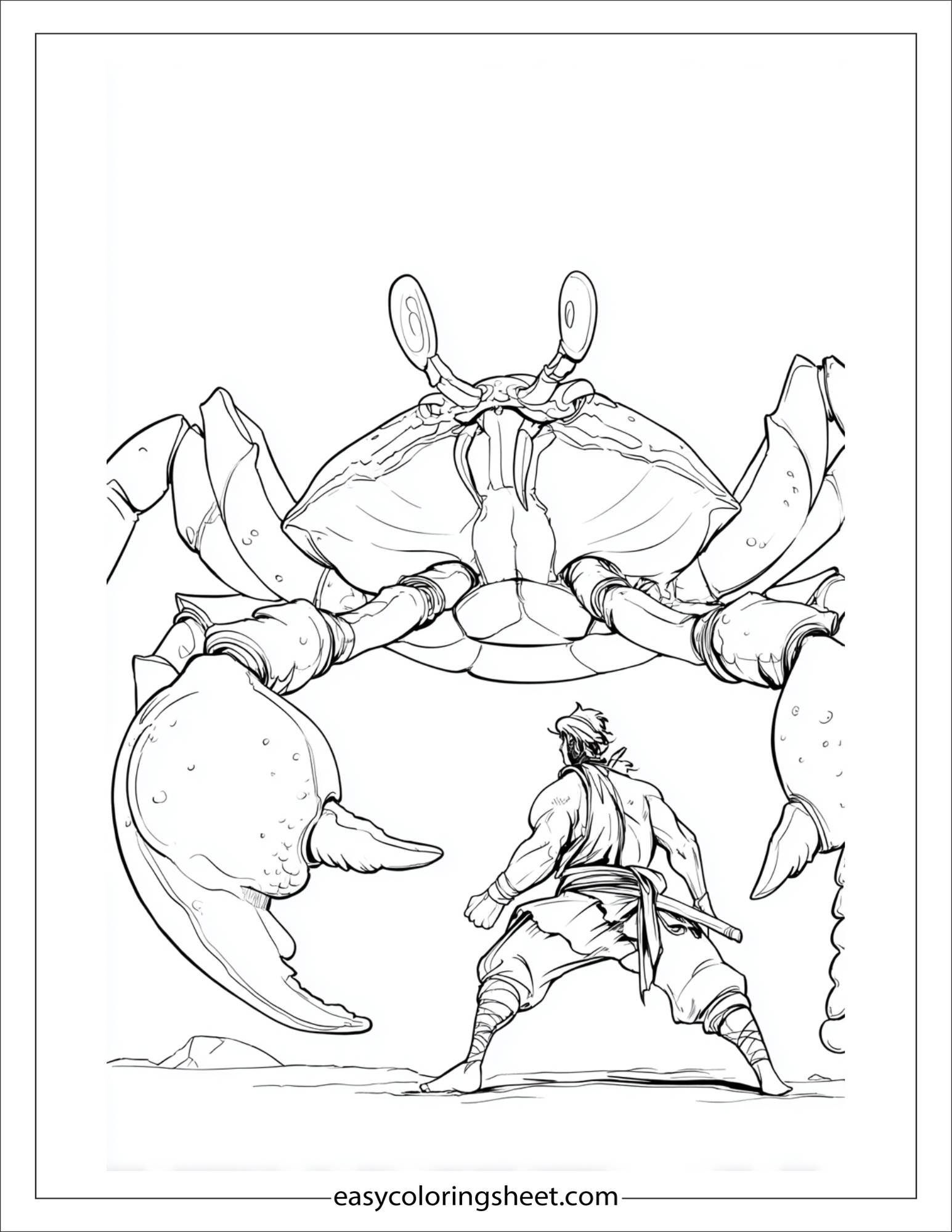 sinbad the sailor fighting giant crab
