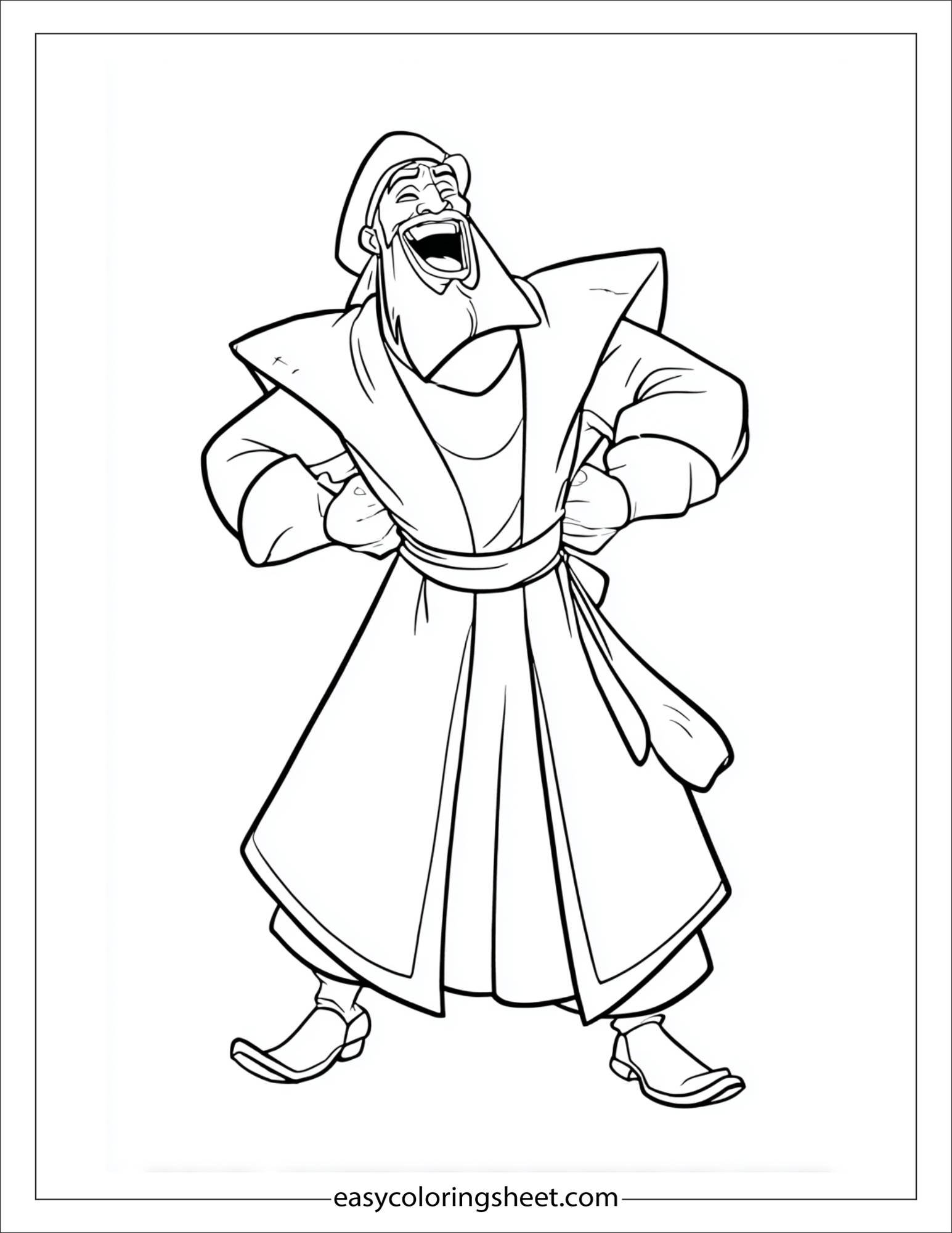 sinbad the sailor laughing heroically