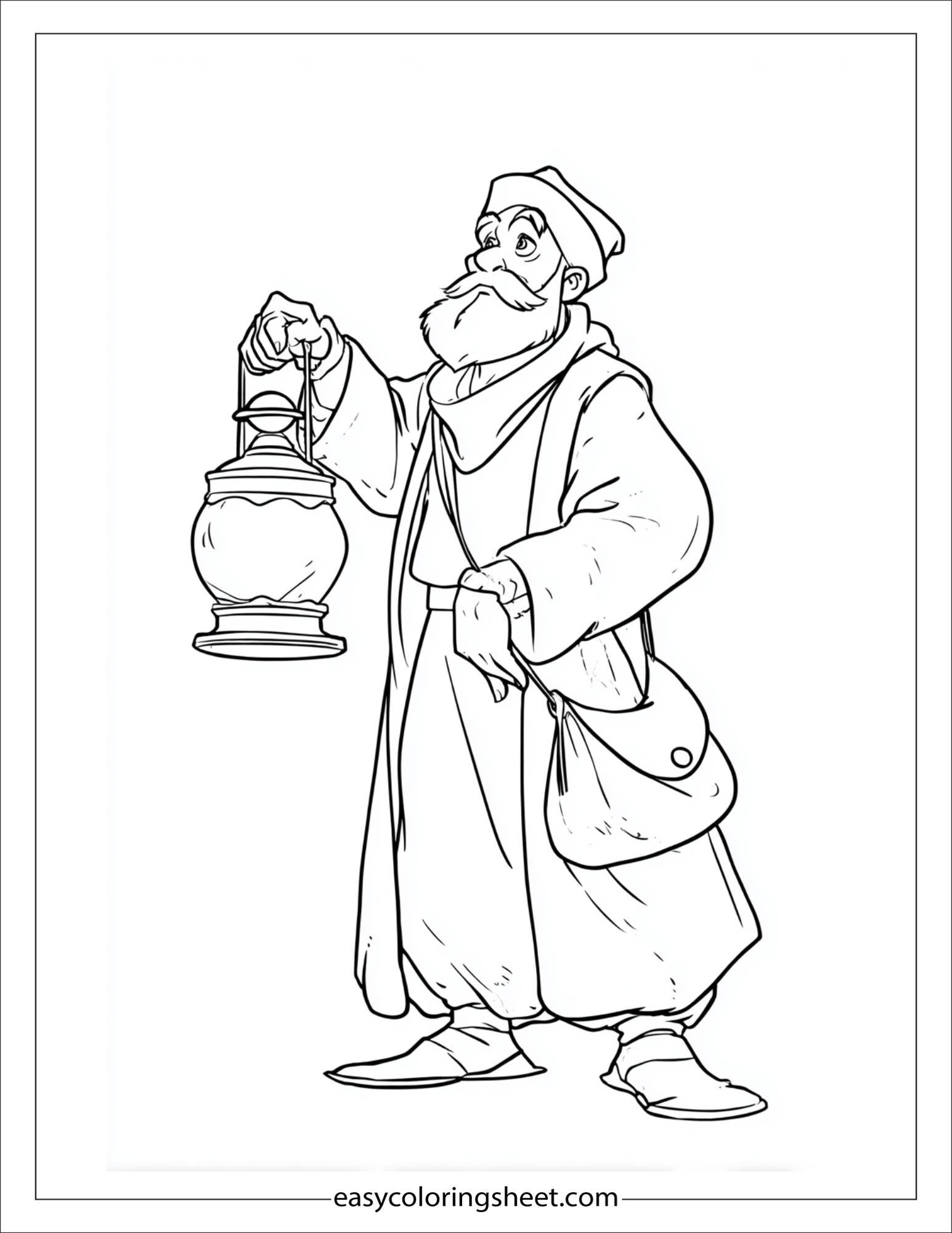 sinbad the sailor lighting lantern