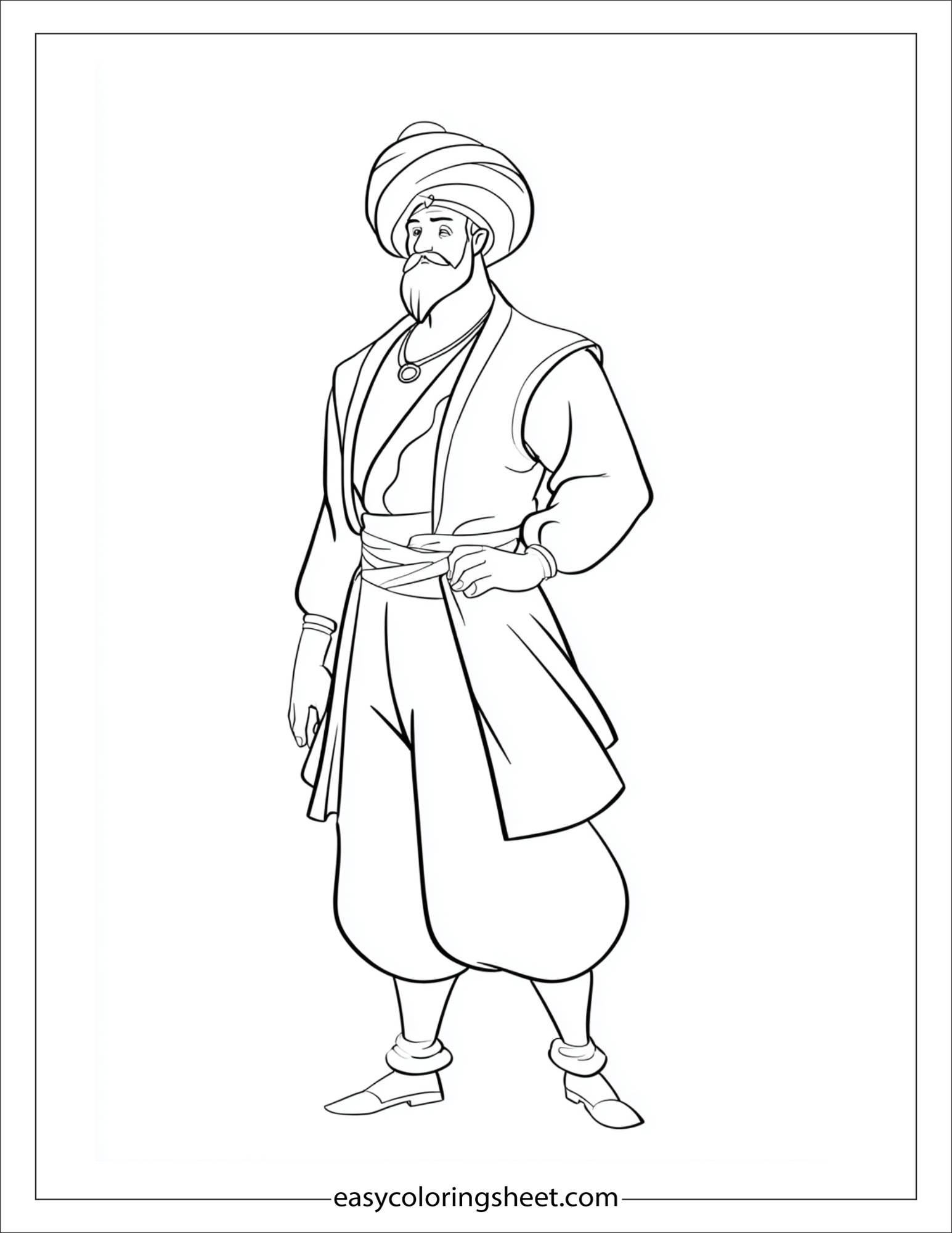 sinbad the sailor wearing turban