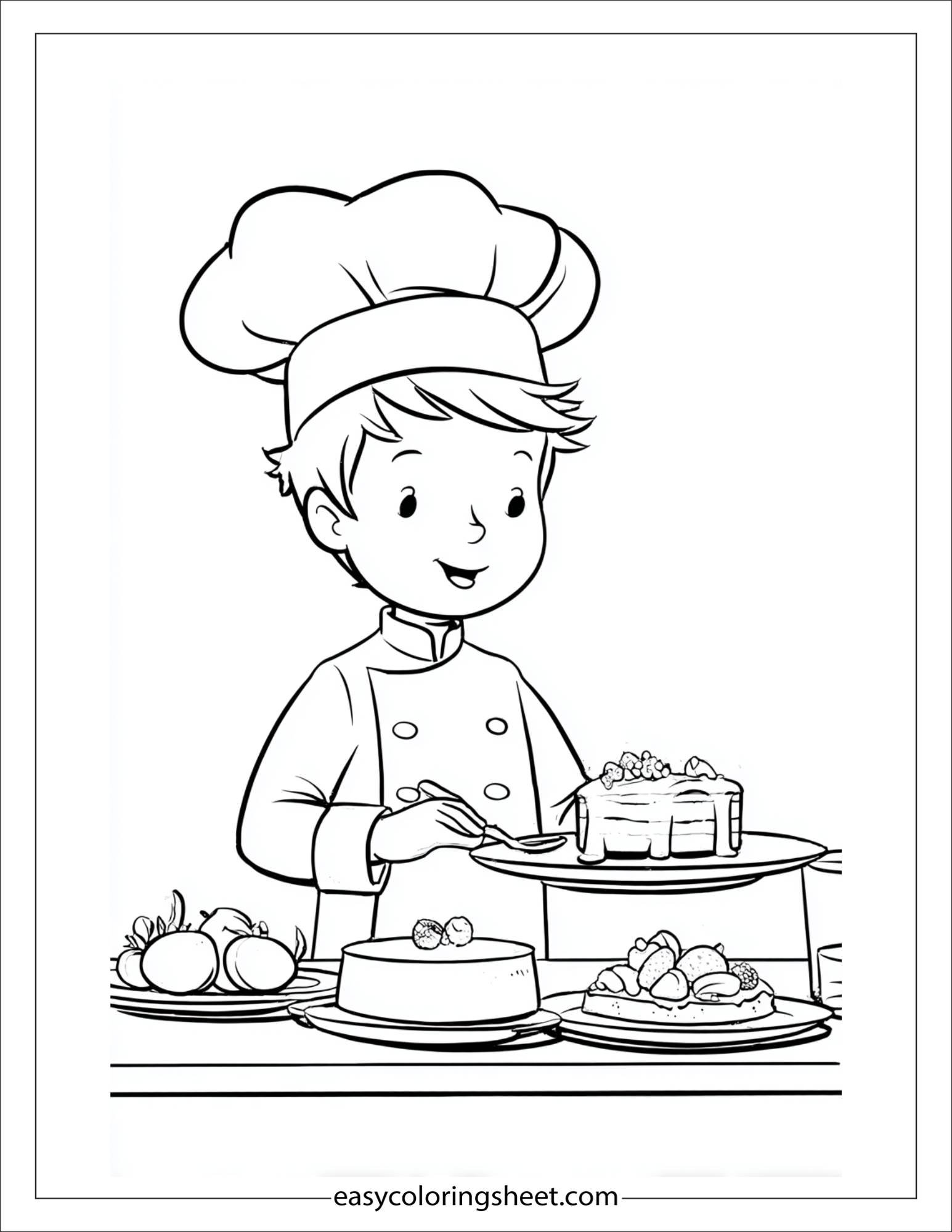 thankful chef plating dessert