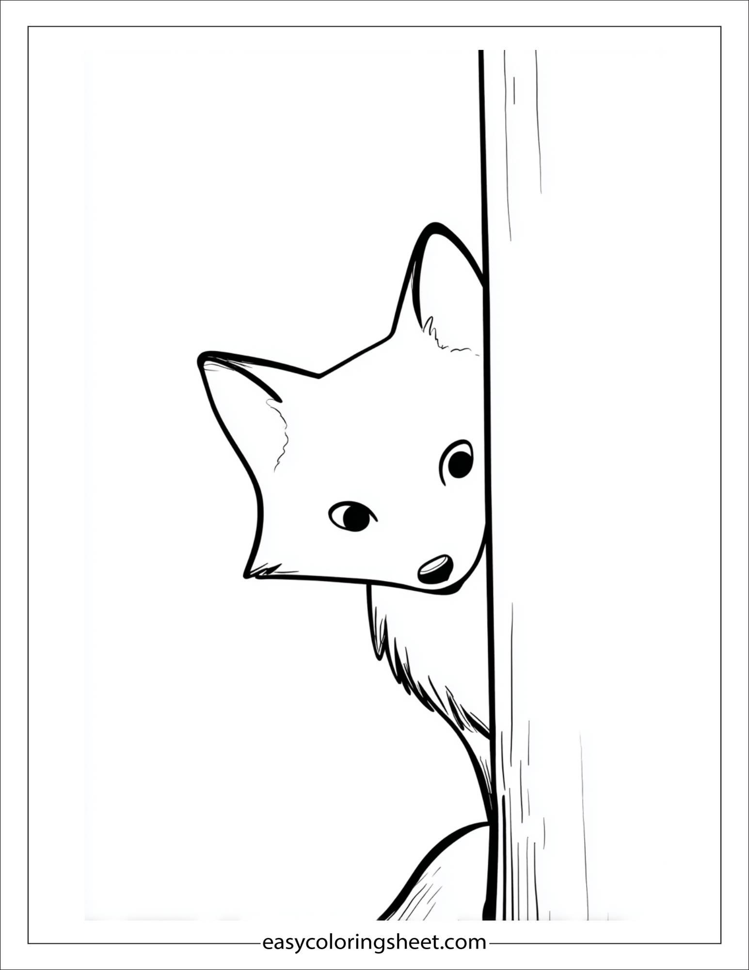 the clever fox sneaking quietly