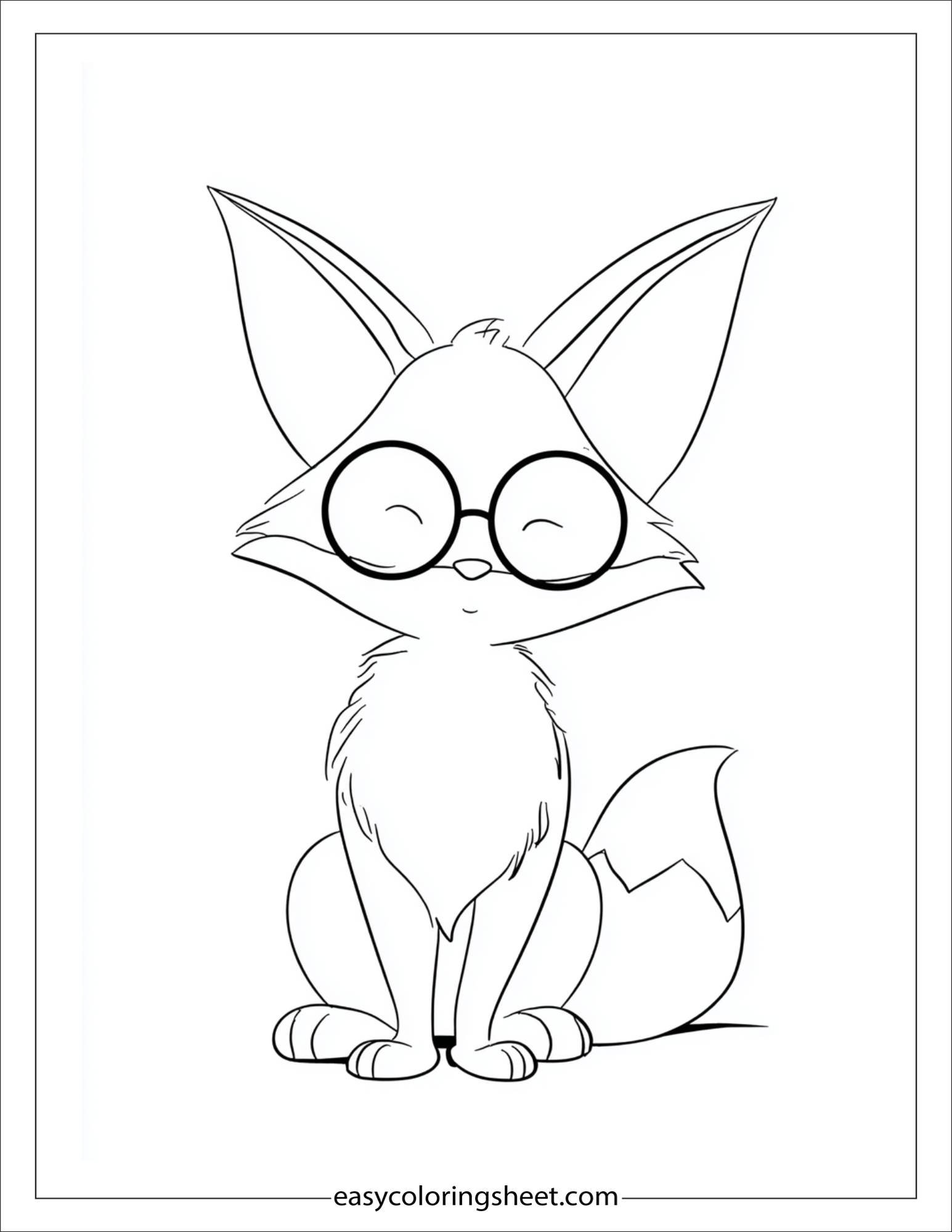 the clever fox wearing glasses
