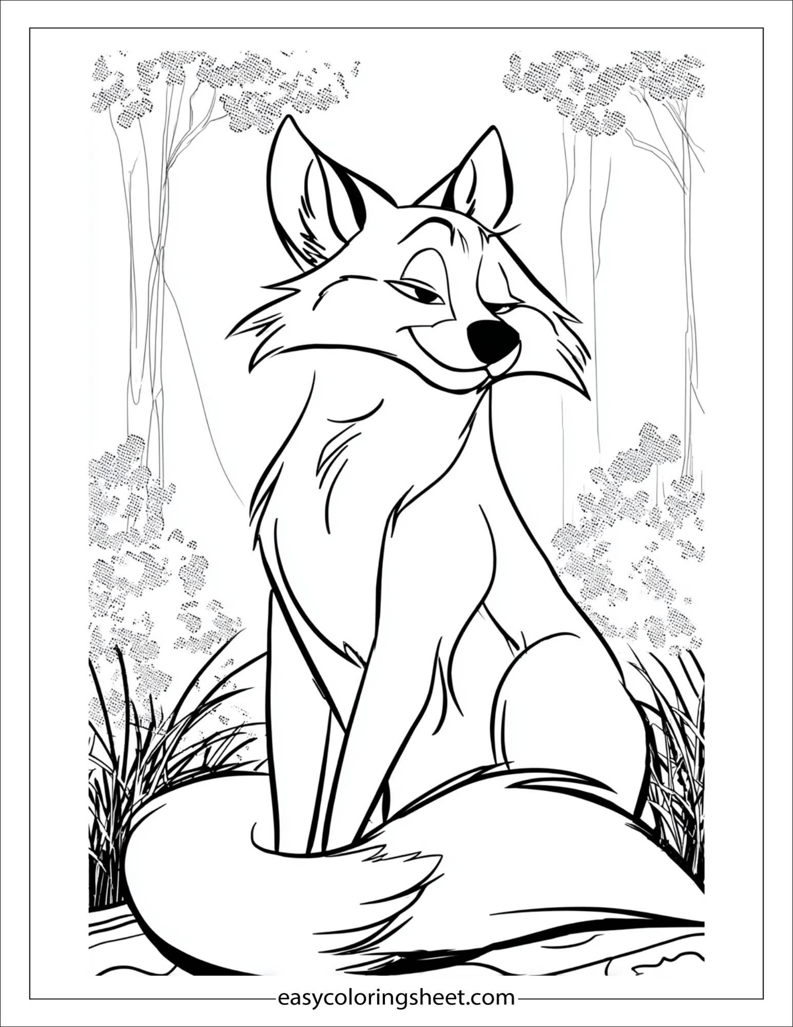 the clever fox winking