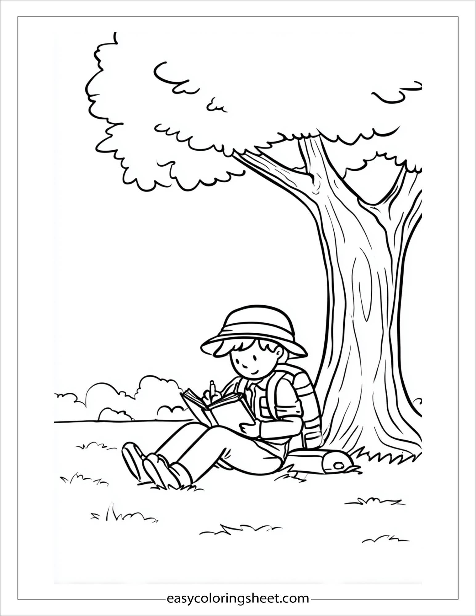 the explorer drawing in notebook