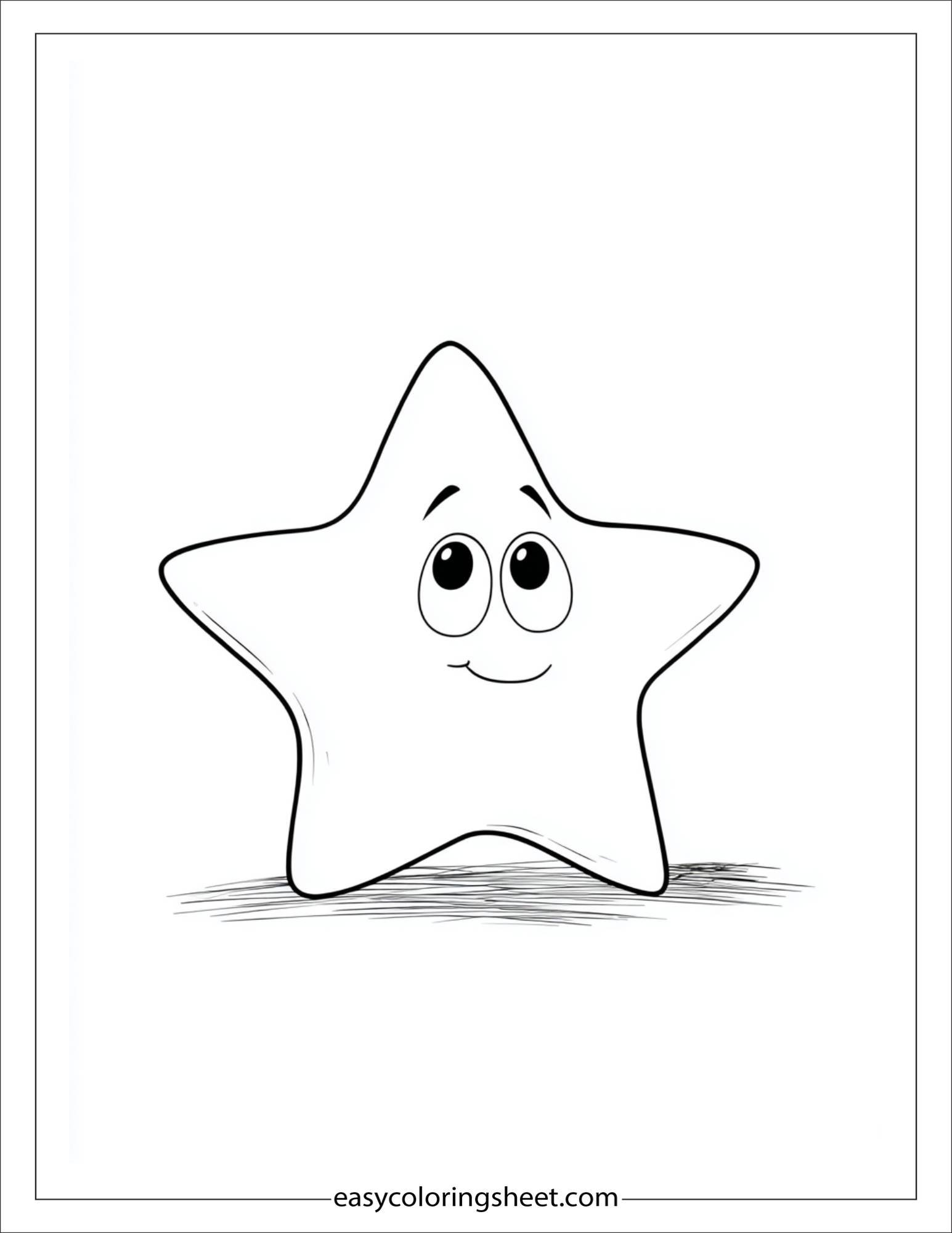 the star glowing warmly